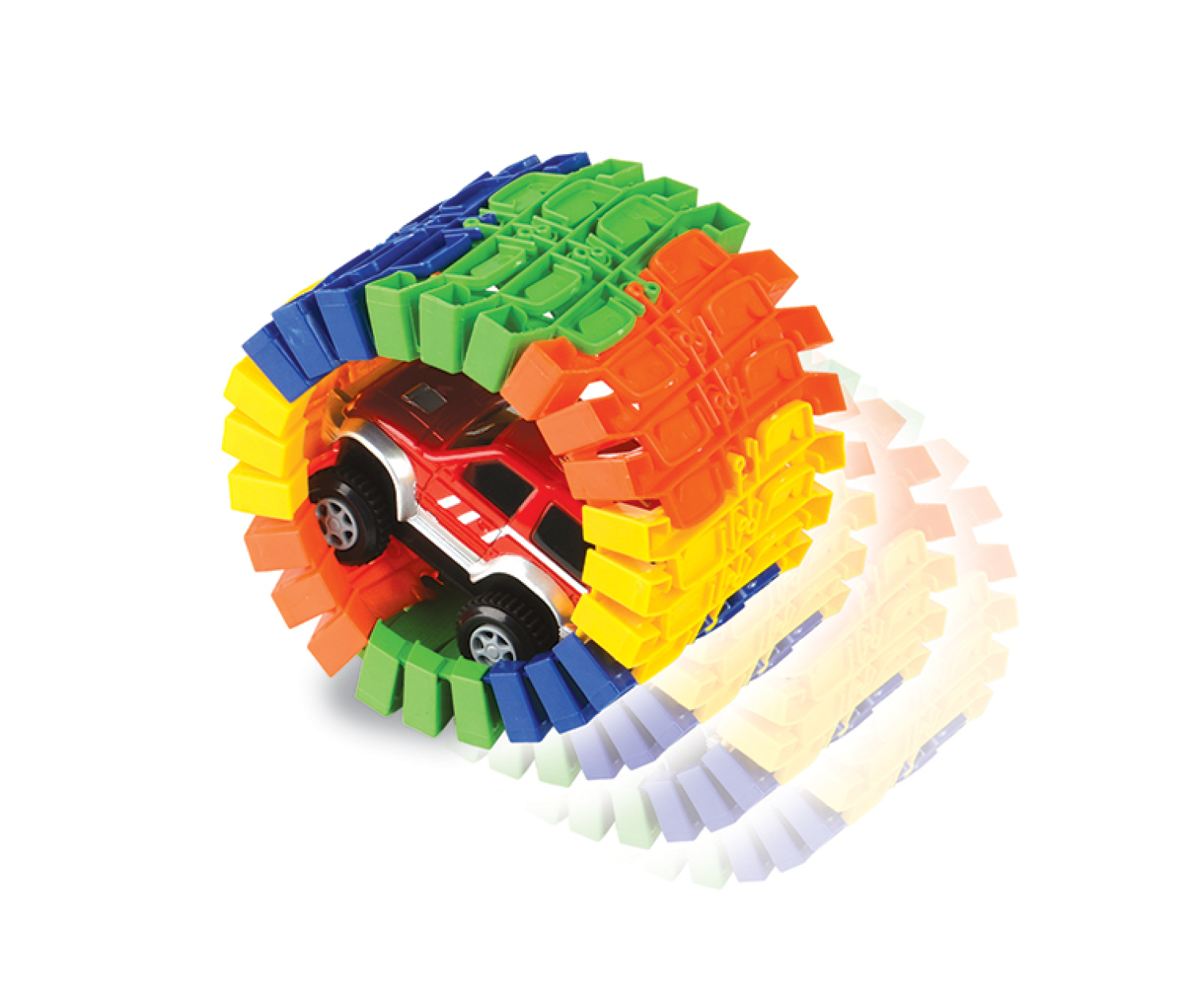 Гибкий трек 1TOY "Большое путешествие" 25 дет.(машинка).