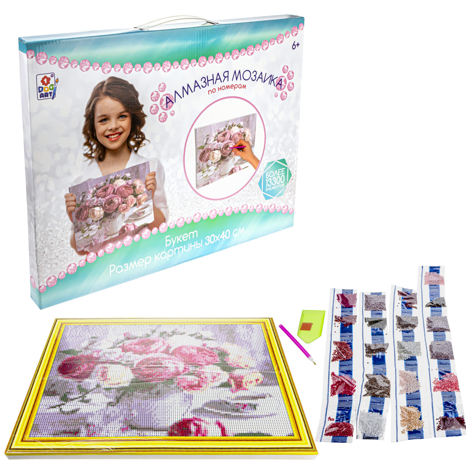Алмазная мозаика 1TOY ART "Букет" (Т21887)