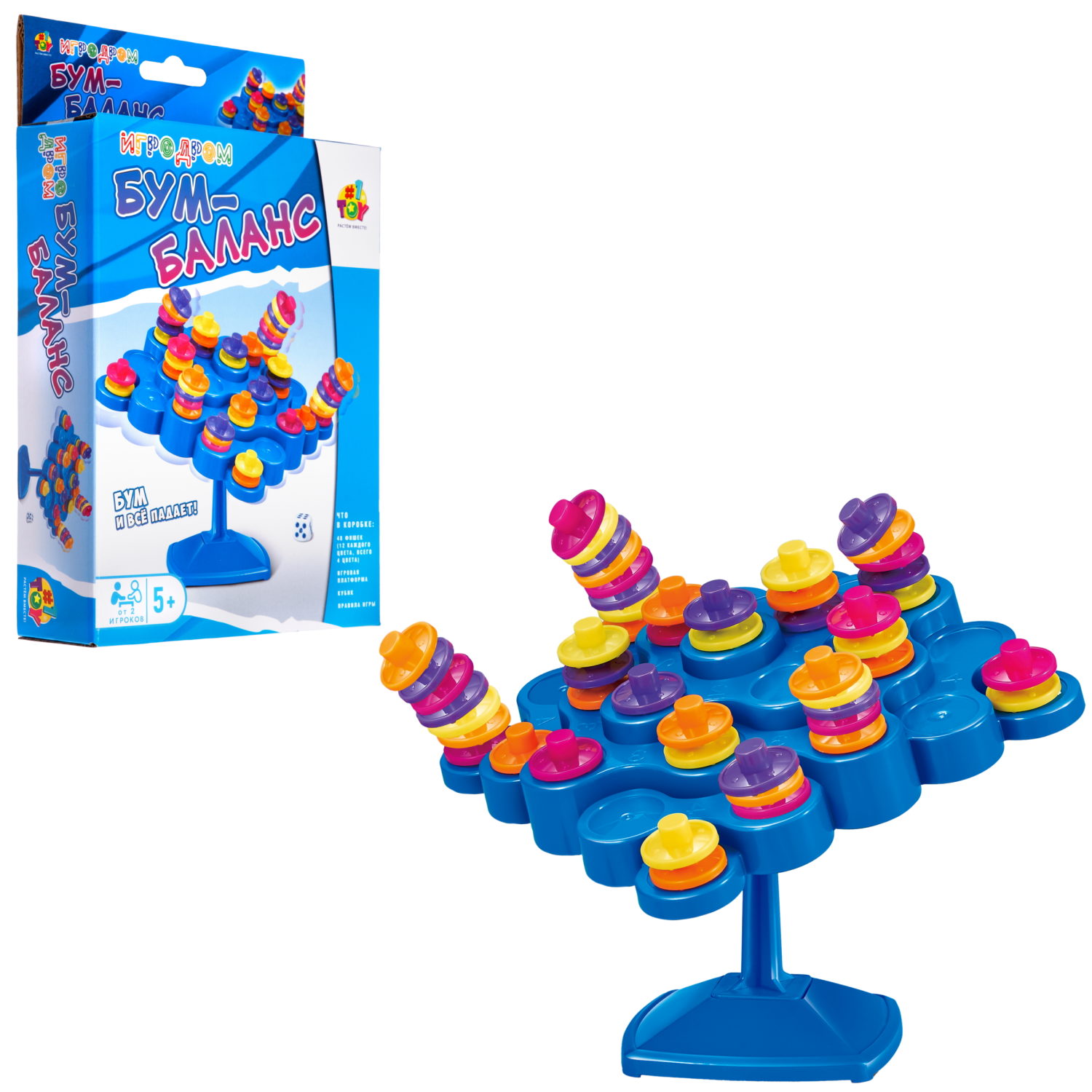 Настольная игра 1TOY Игродром Бум-баланс