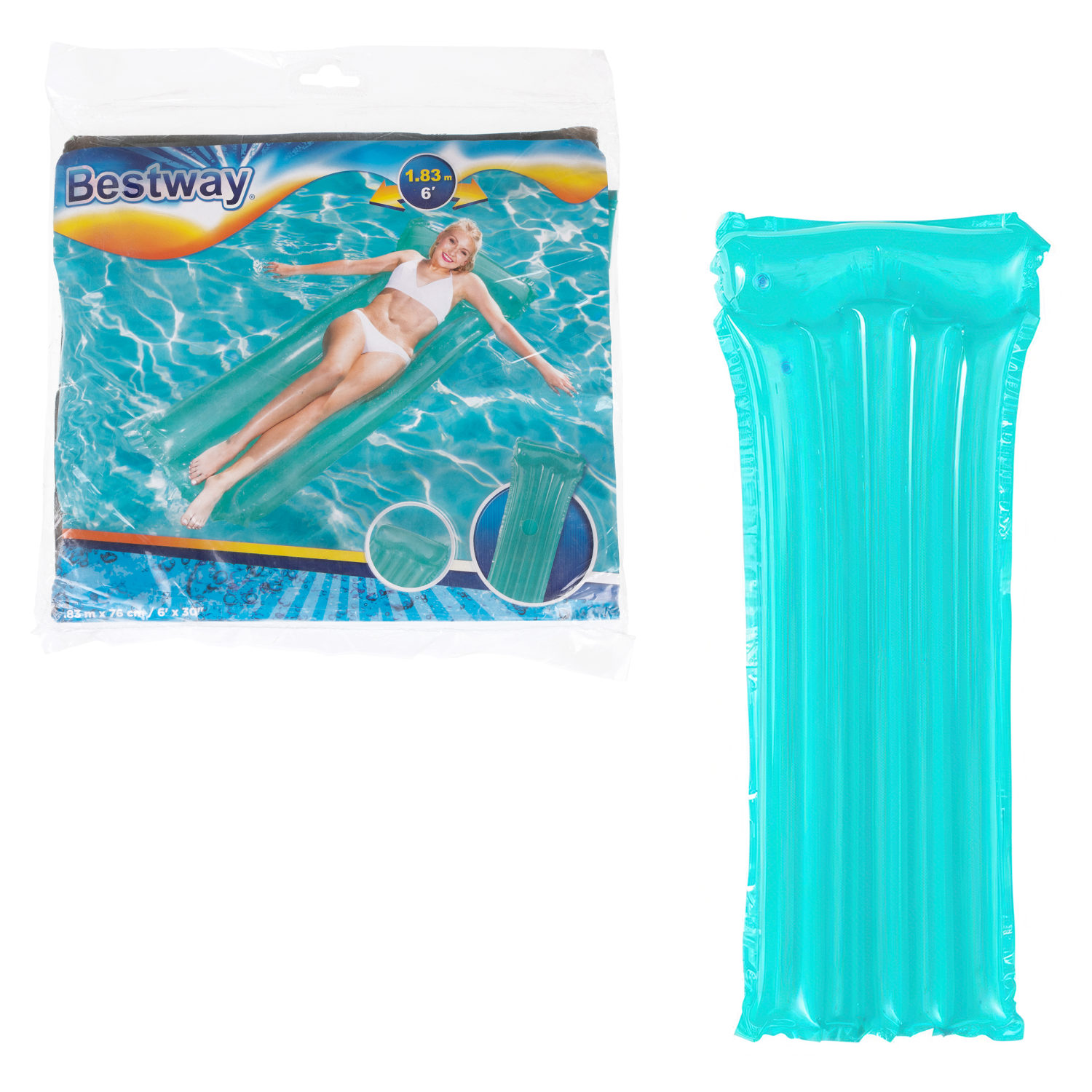 Надувной матрас для плавания Bestway 183 х 76 см, цвета микс