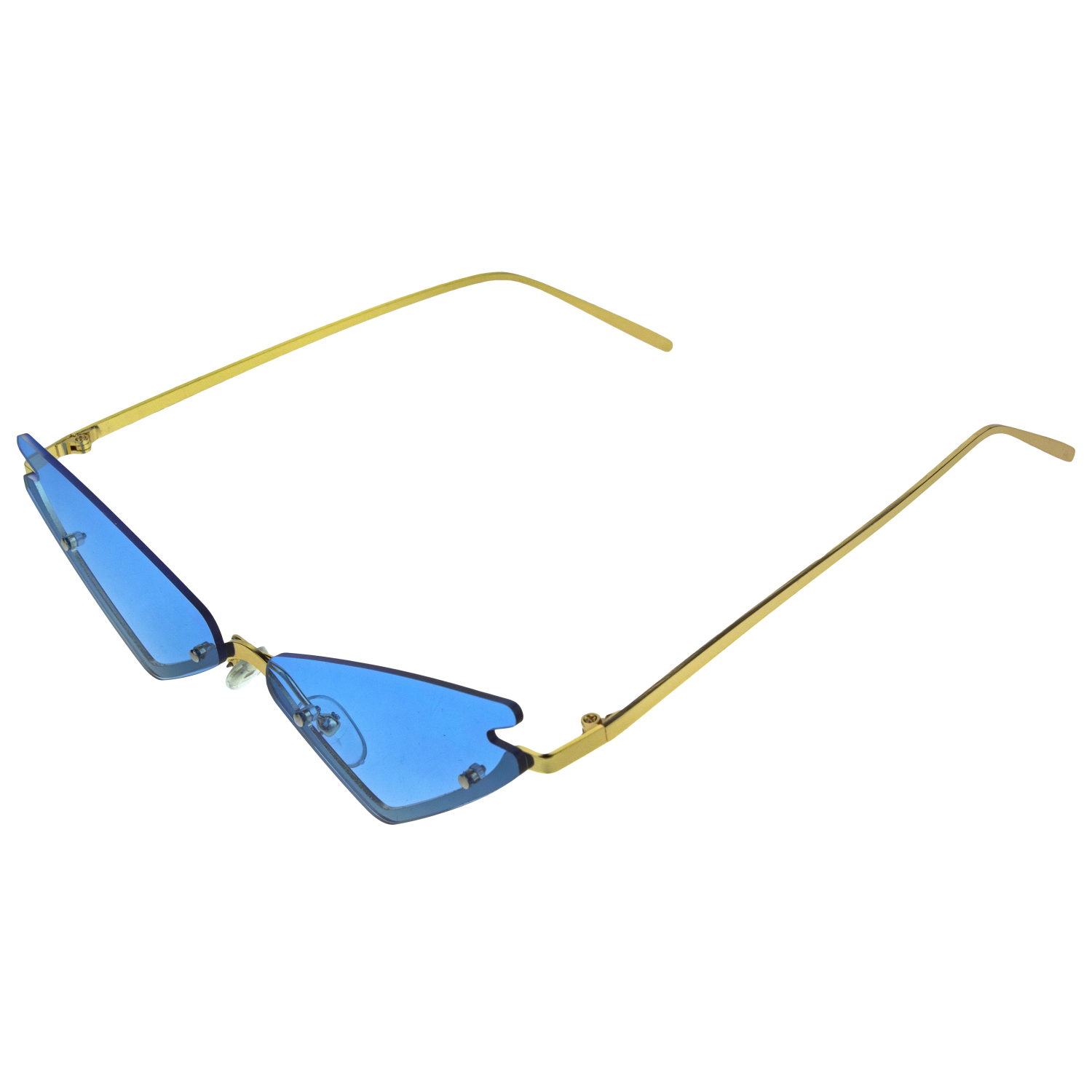 Солнцезащитные очки Lukky Fashion, узкие, голубой