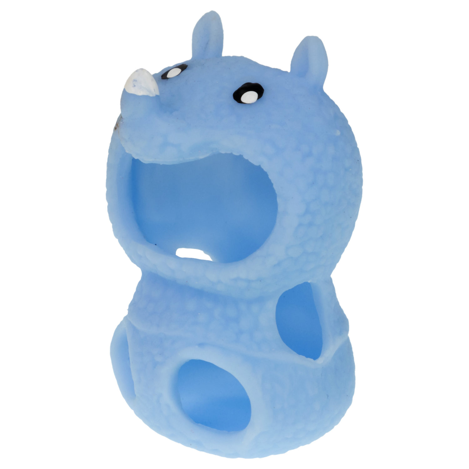 Игрушка антистресс для рук 1TOY Маскарад для зверят мишка - носорог, мягкая, резиновая, сквиш, жмякалка, мялка, брелок детский, для взрослого