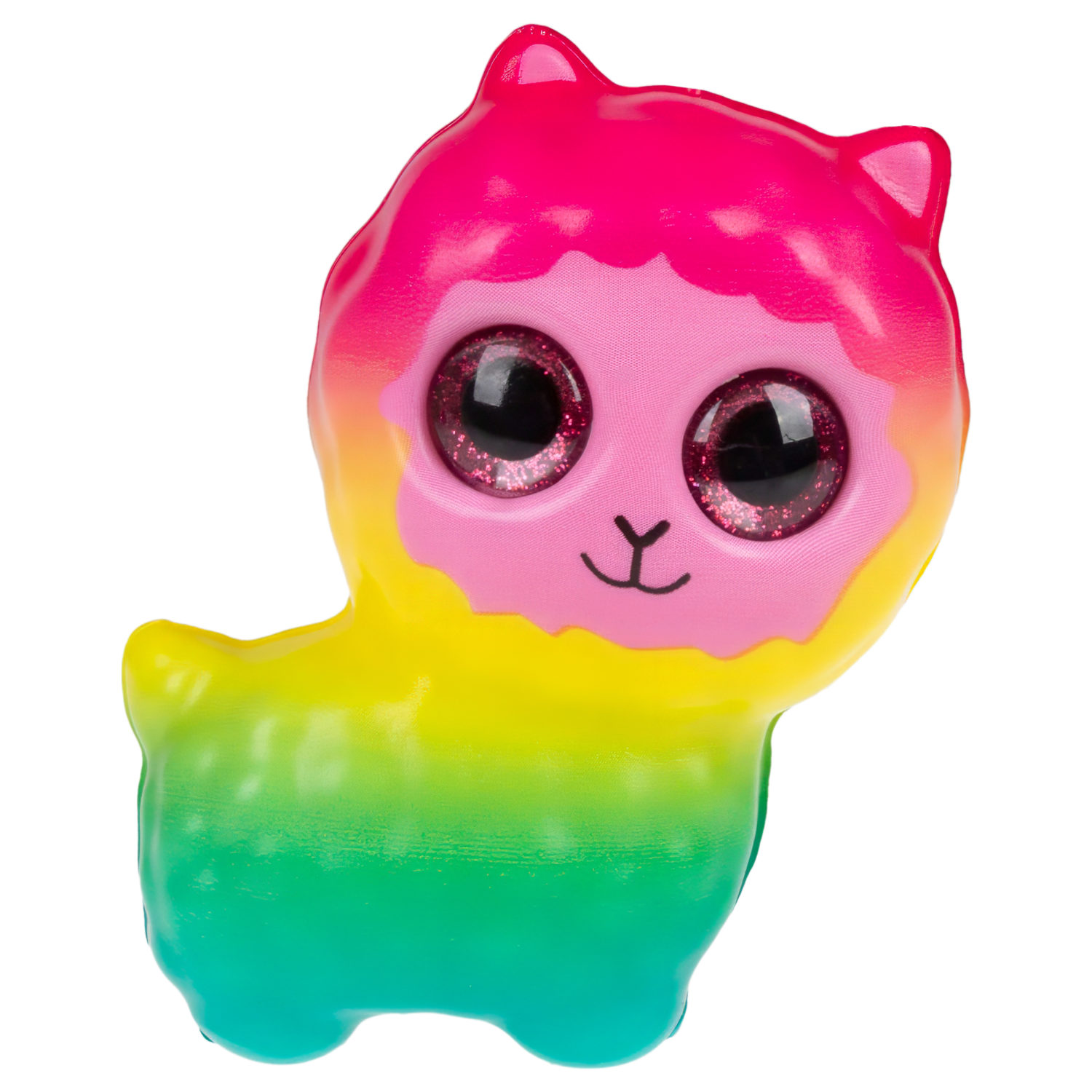 Глазастый сквиш 1TOY Животные Альпака, игрушка-антистресс для рук, жмякалка, 7,2х10 см