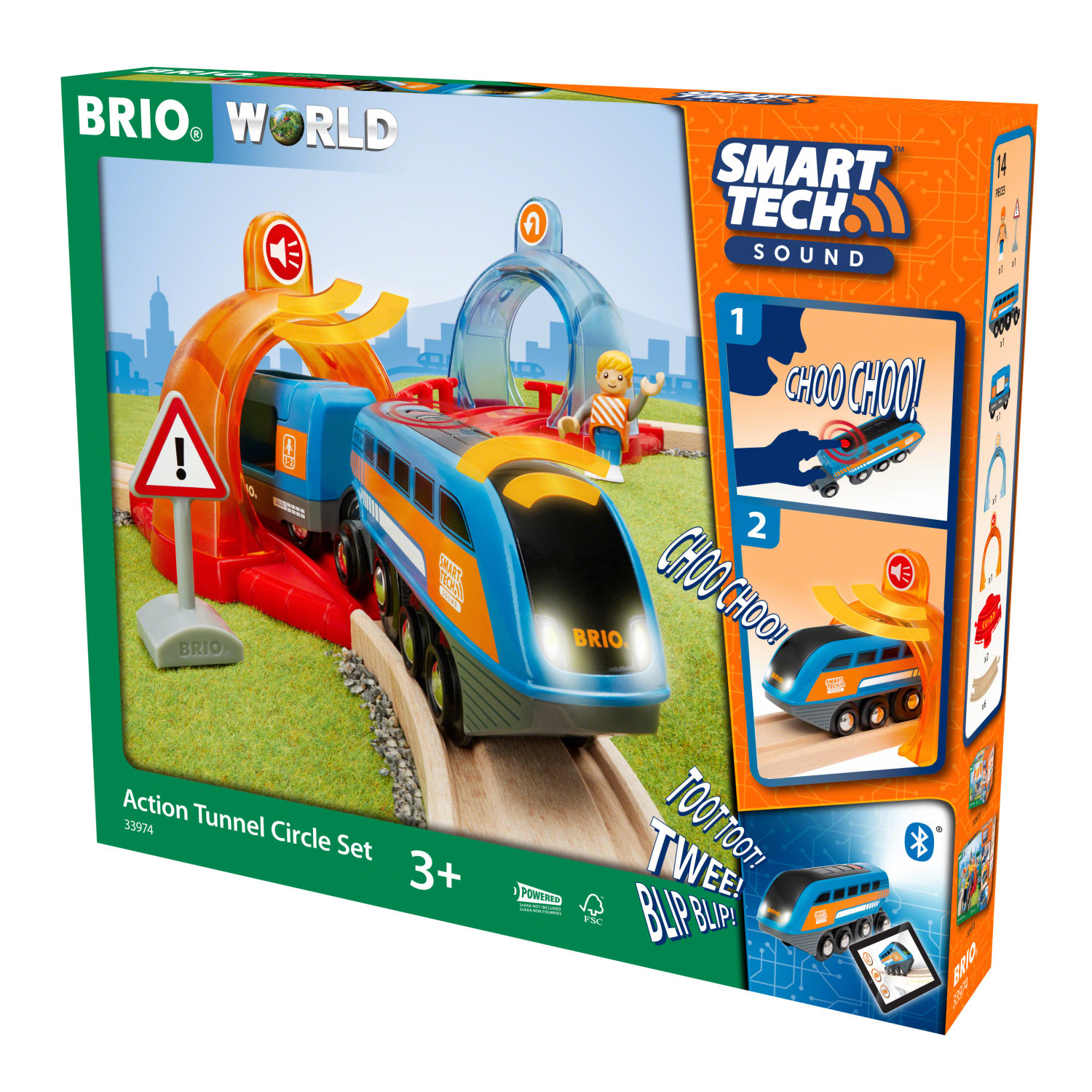 Деревянная железная дорога BRIO Smart Тech