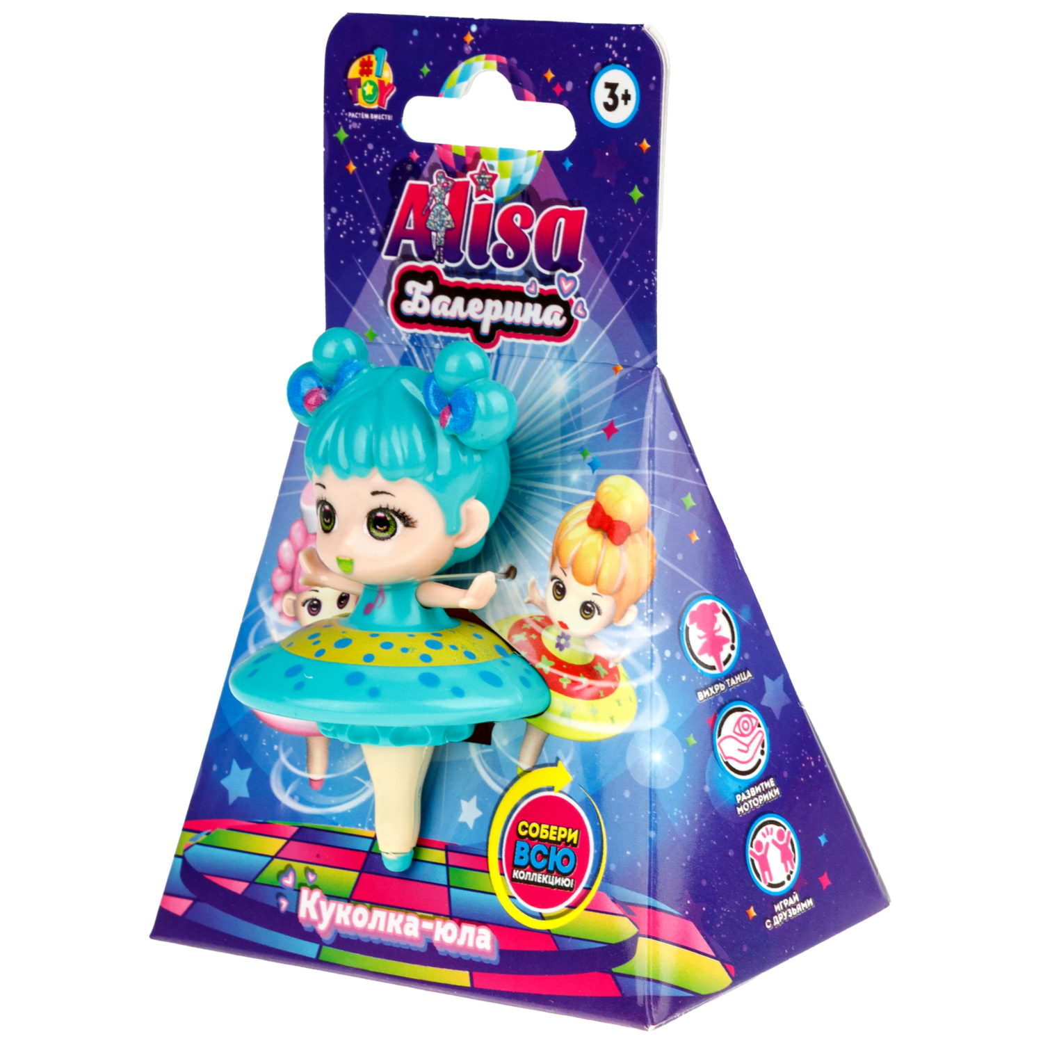 Крутящаяся куколка 1TOY Алиса Балерина, в ассортименте