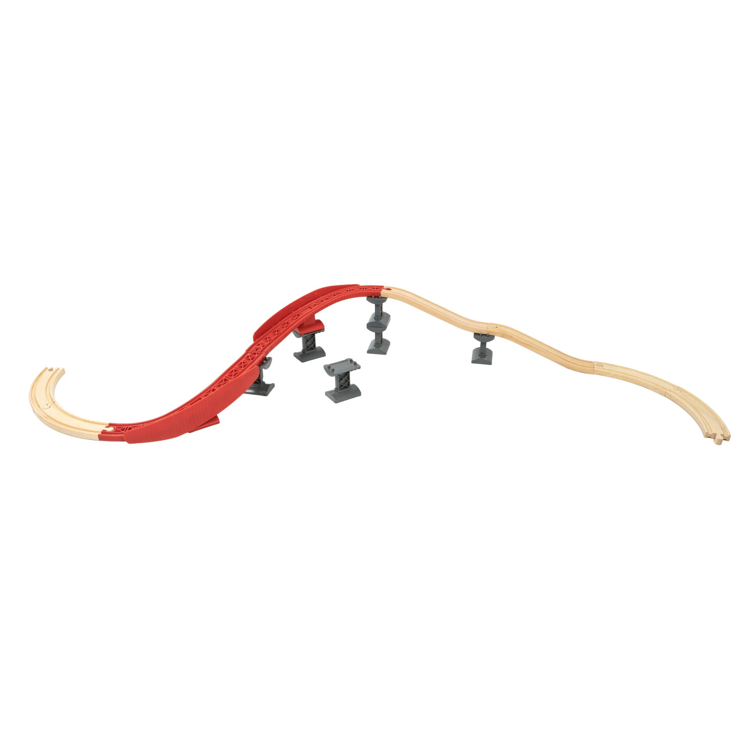 Рельсы для деревянной железной дороги BRIO Ascending Curves, 16 элементов