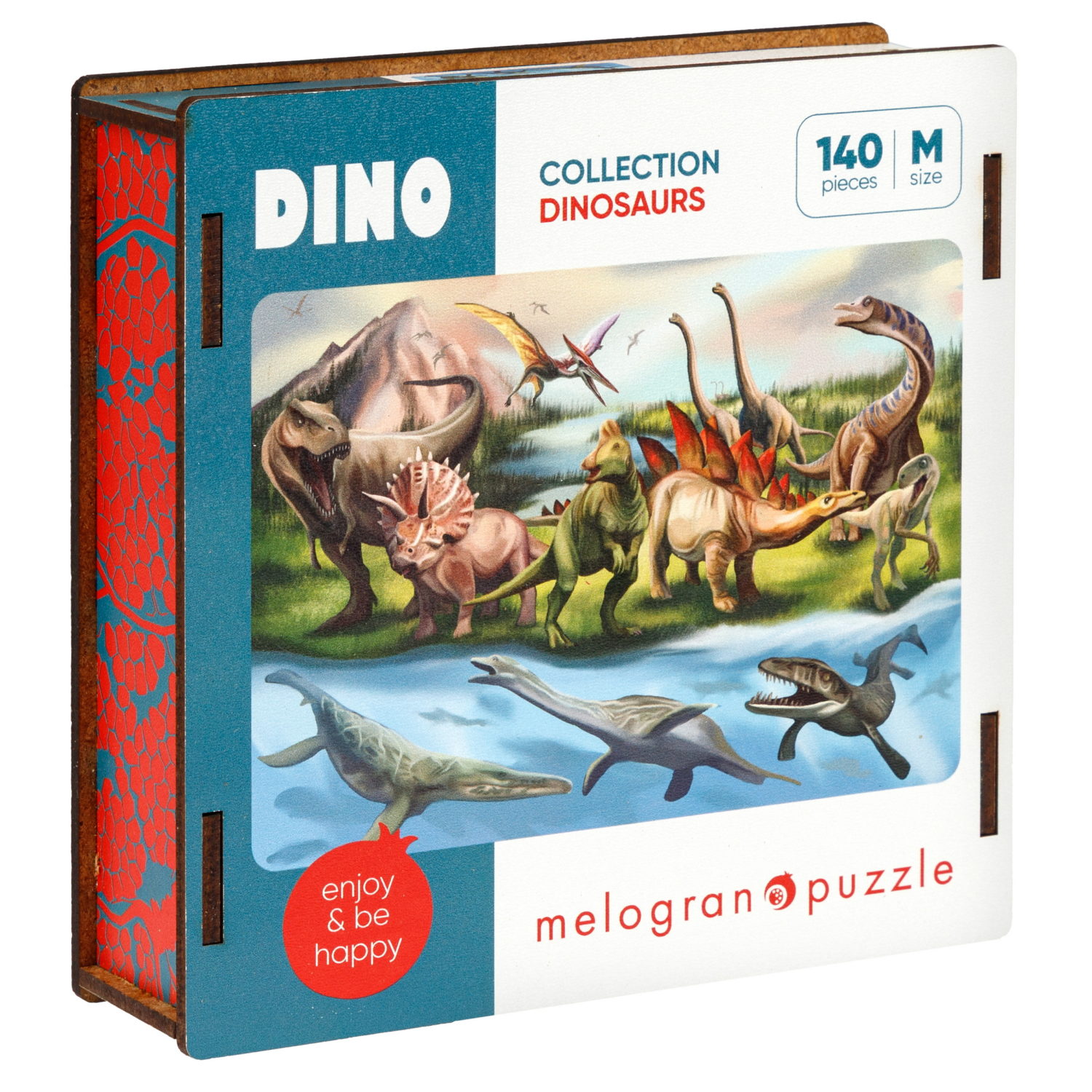 Пазлы Collection Dinosaurs Мир динозавров, 140 деталей