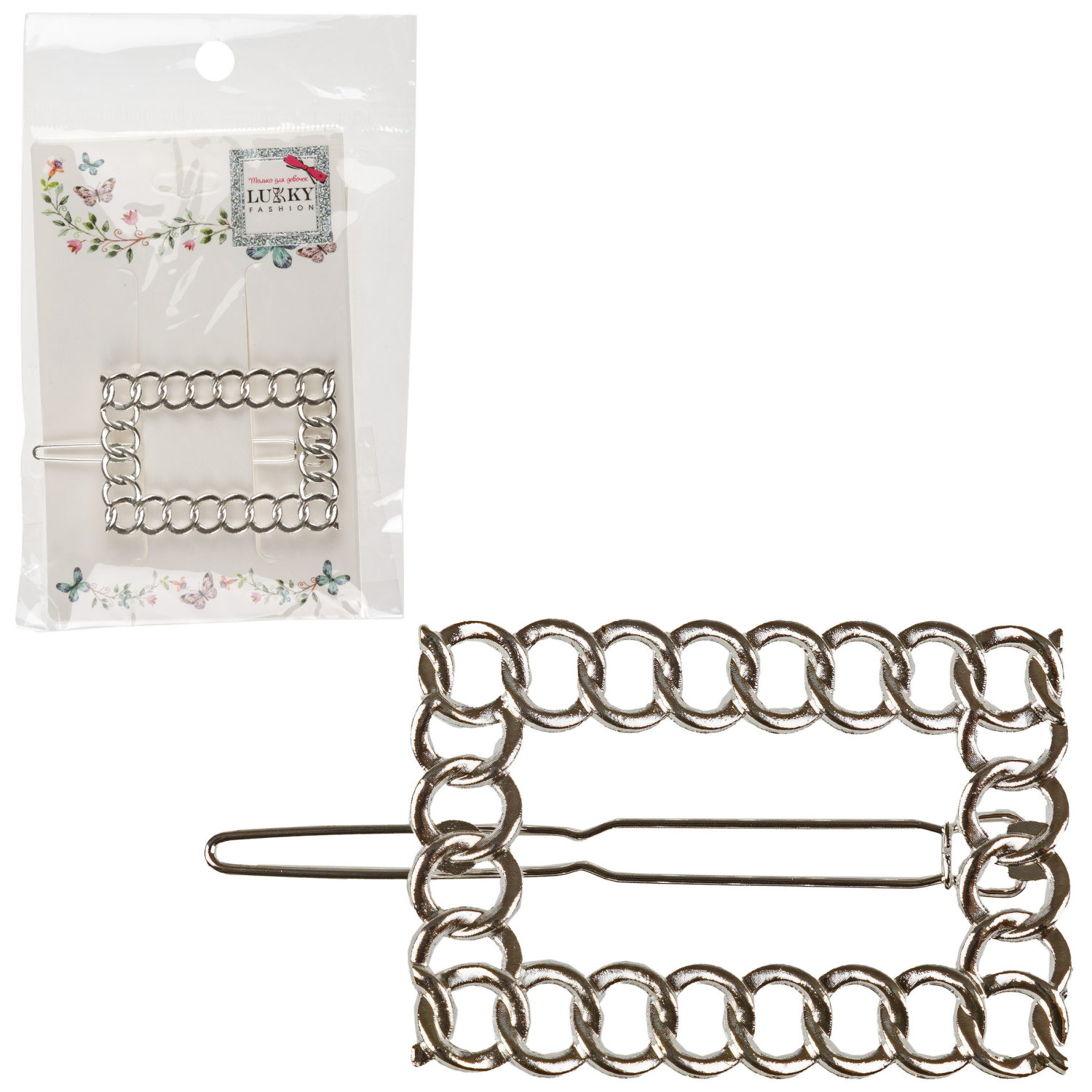 Заколка для волос автомат Lukky Fashion детская, для девочек