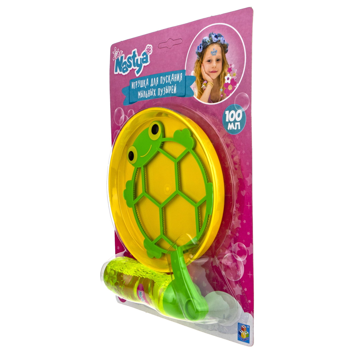Мыльные пузыри гигантские Like Nastya венчик в виде лягушки 100 мл