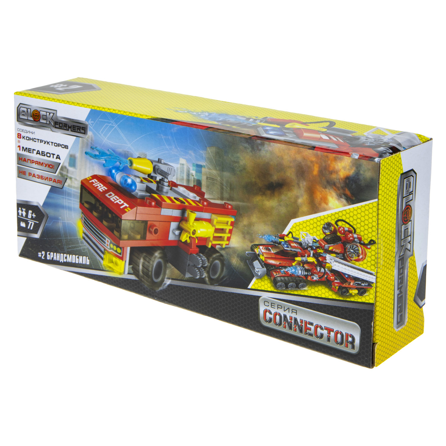Конструктор  Трансформер BLOCKFORMERS конструктор "Трансфайертрак" Cерия CONNECTOR, 8 видов на выбор