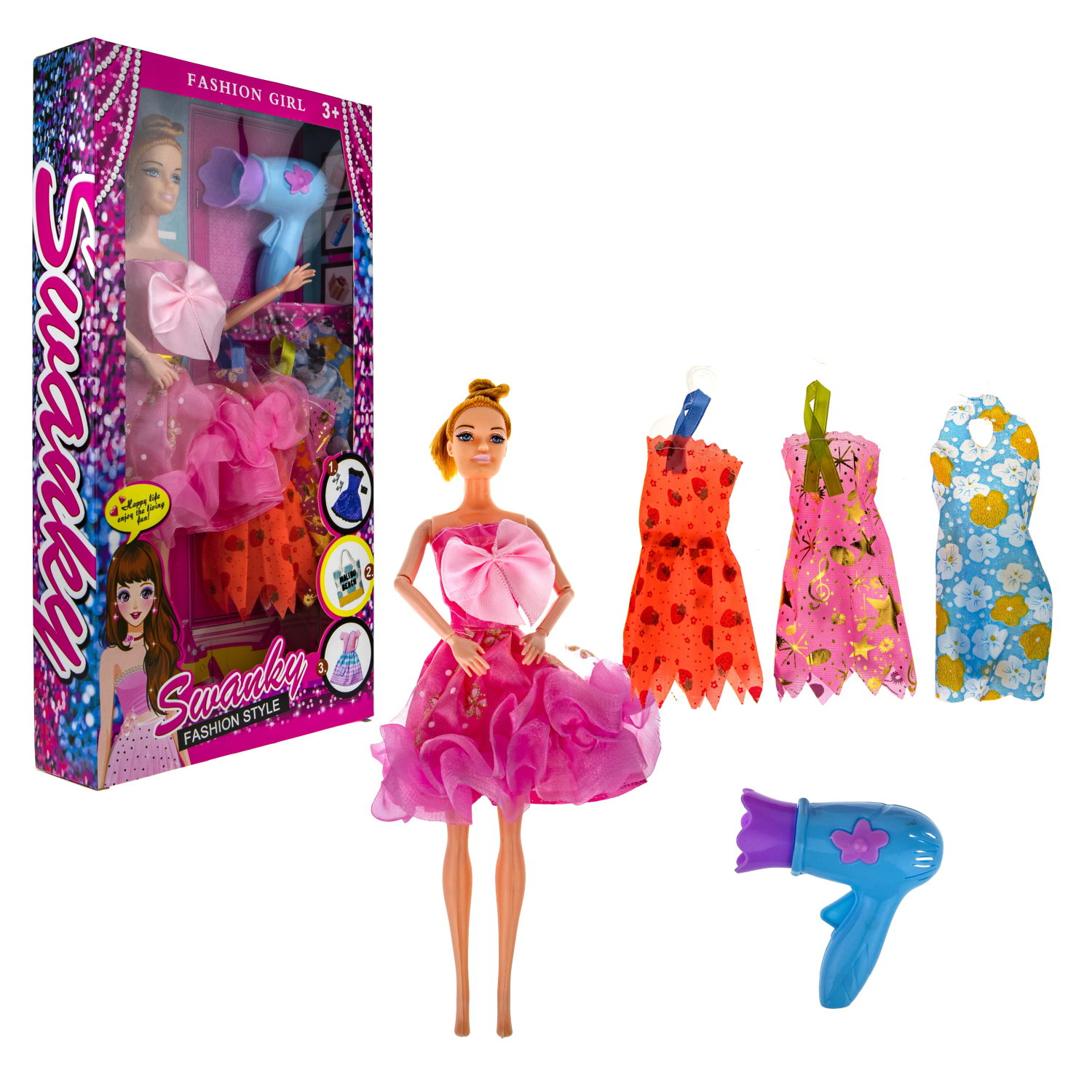 Кукла 29см с аксесс., в кор.18*4,5*32 см