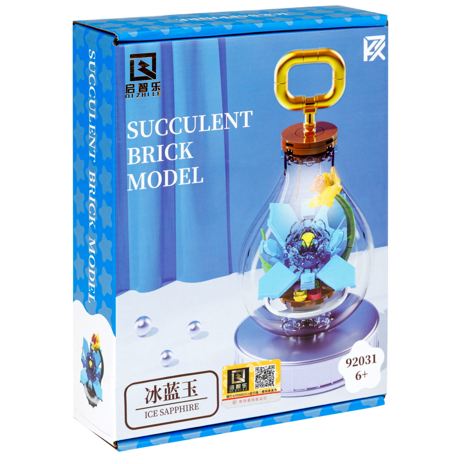 Конструктор 1TOY Blockformers "Голубой цветок в лампе", 97 деталей