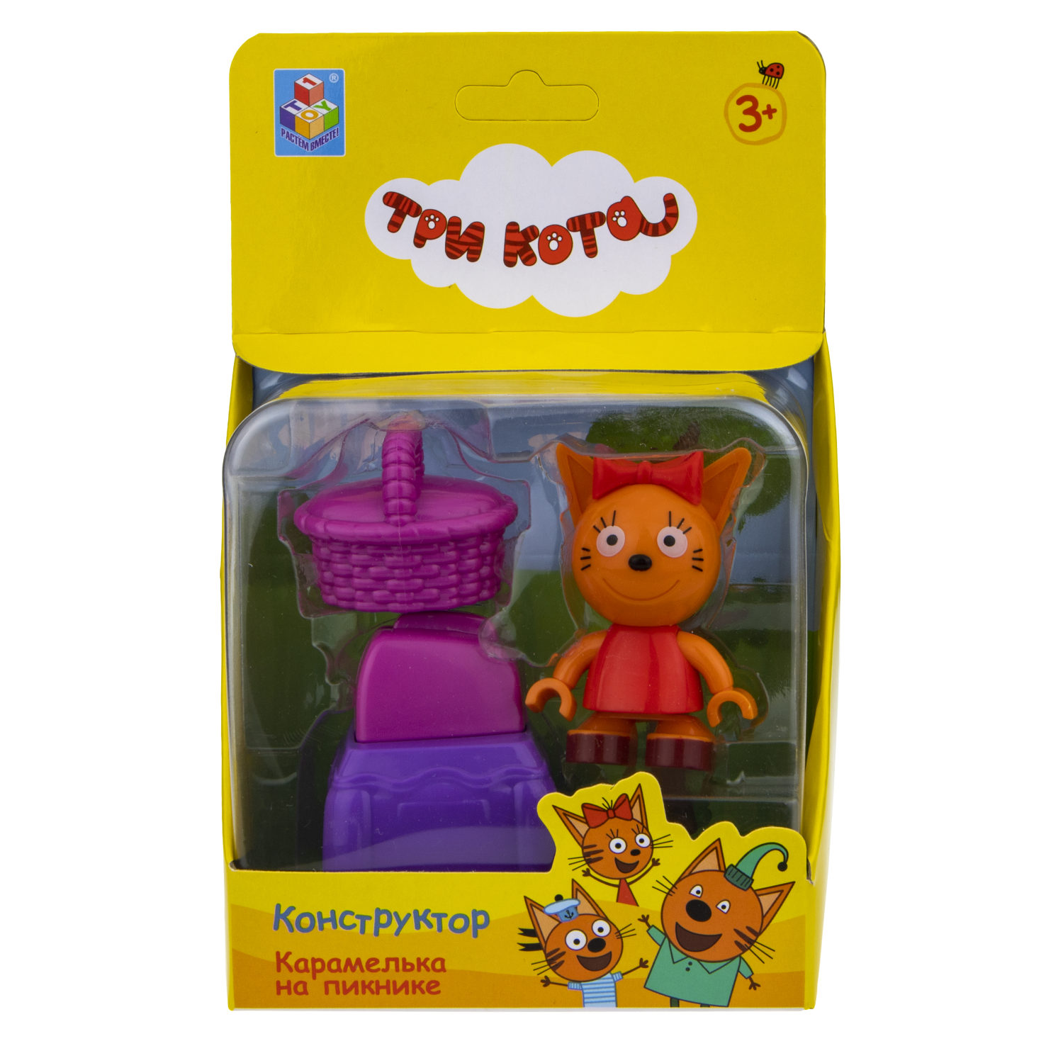 Конструктор 1TOY Три кота "Карамелька на пикнике"