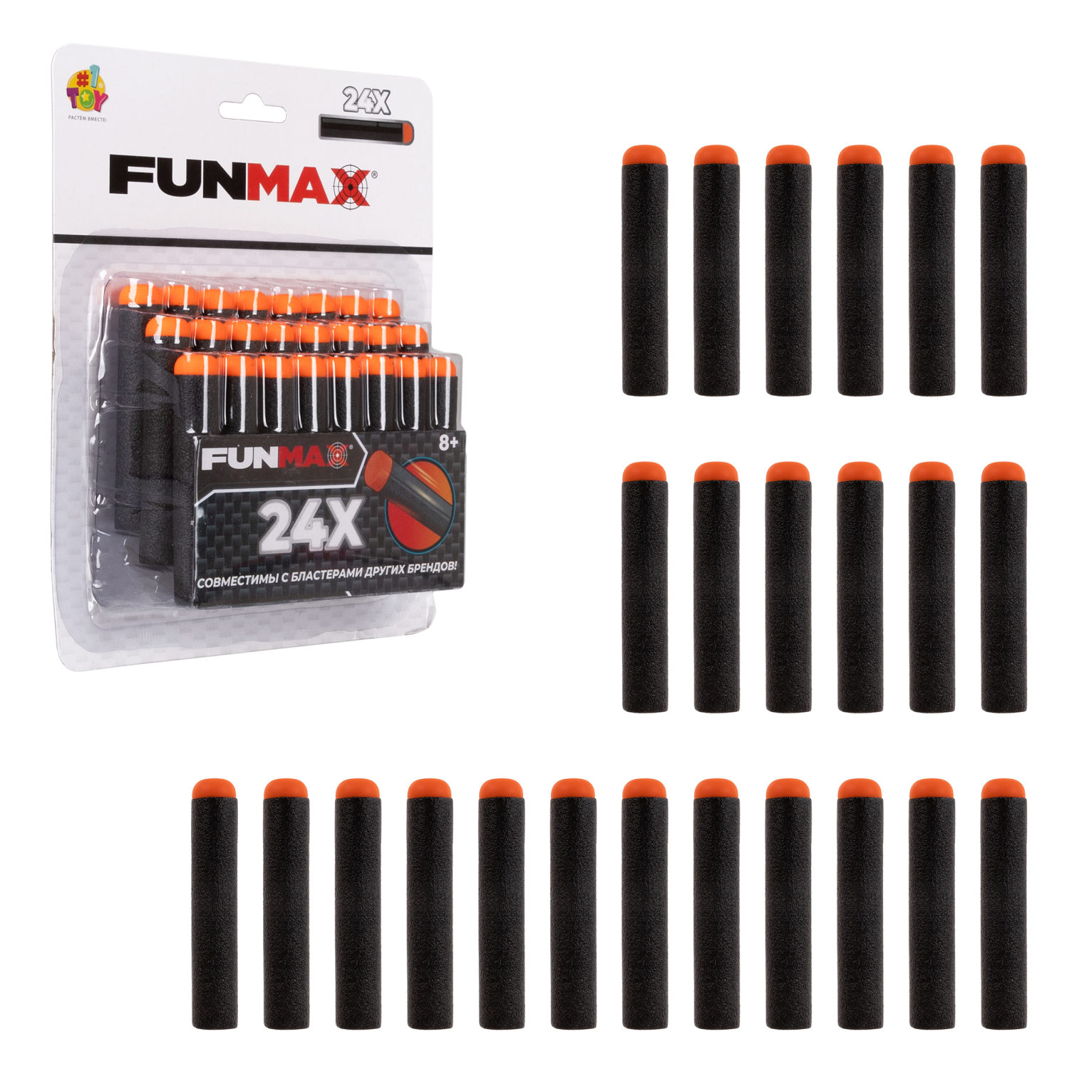 1toy Funmax набор EVA снарядов, 24 шт., блистер