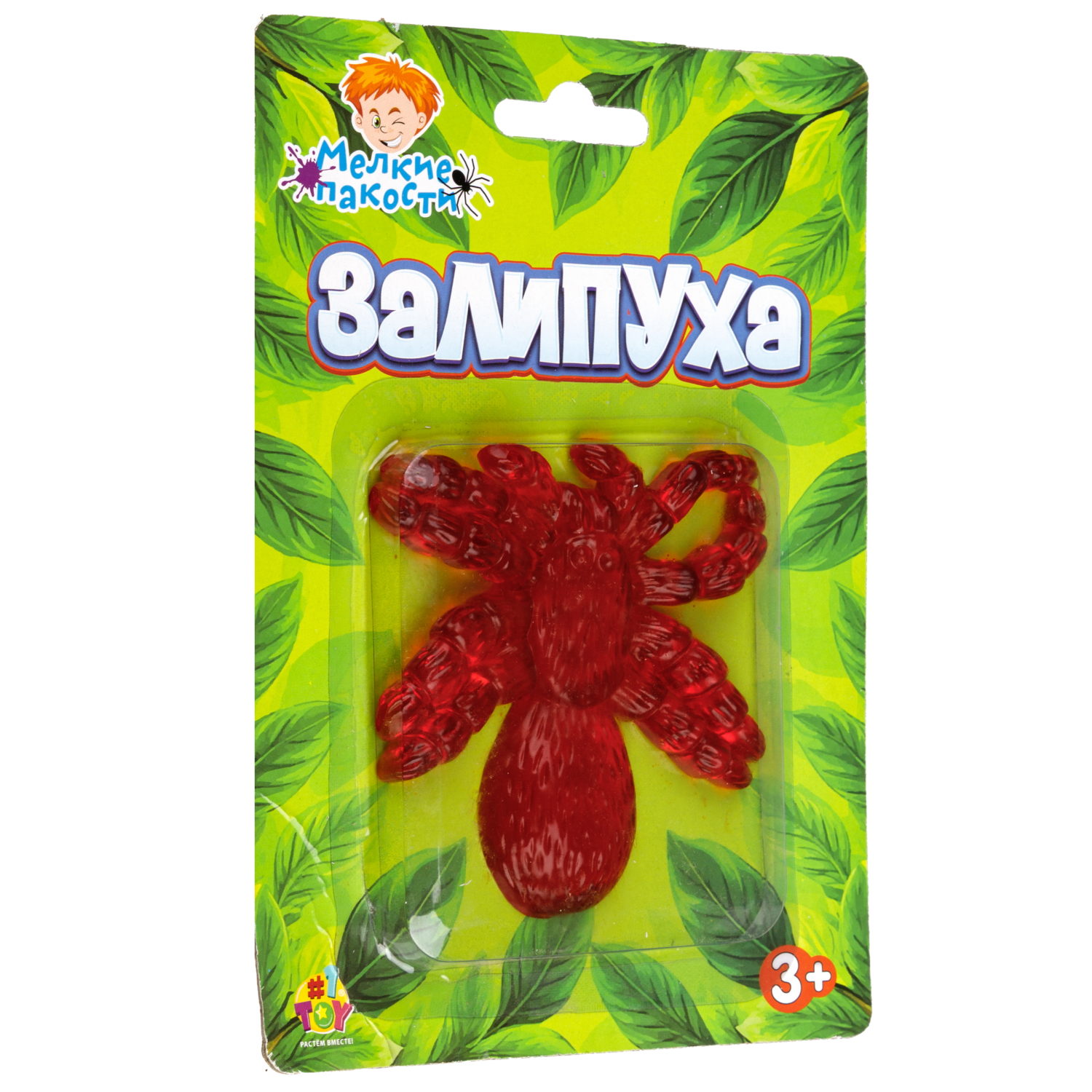 Жмяка липучая 1TOY Залипуха Паук, лизун 