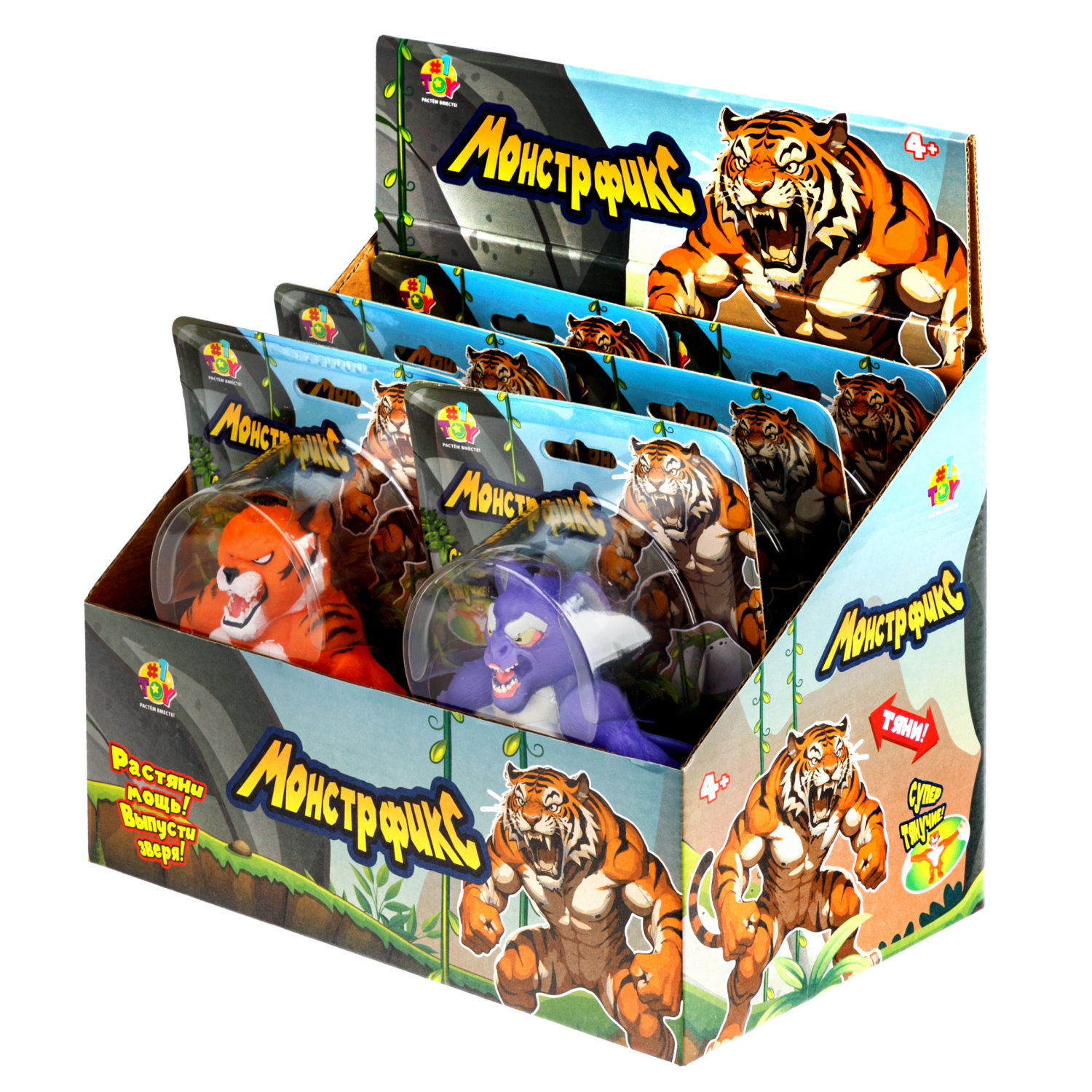 Тянущиеся фигурки 1TOY Монстр Фикс, 15 см, в ассортименте