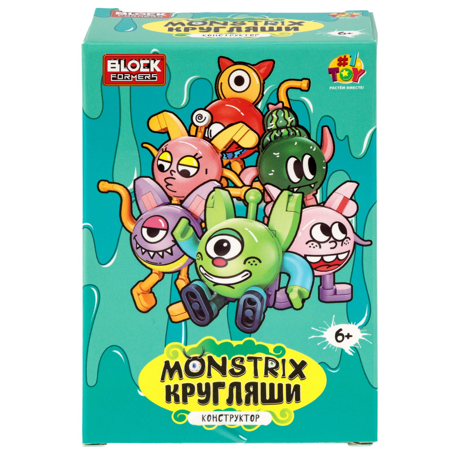Конструктор 1TOY Blockformers Monstrix: Кругляши, 12 видов