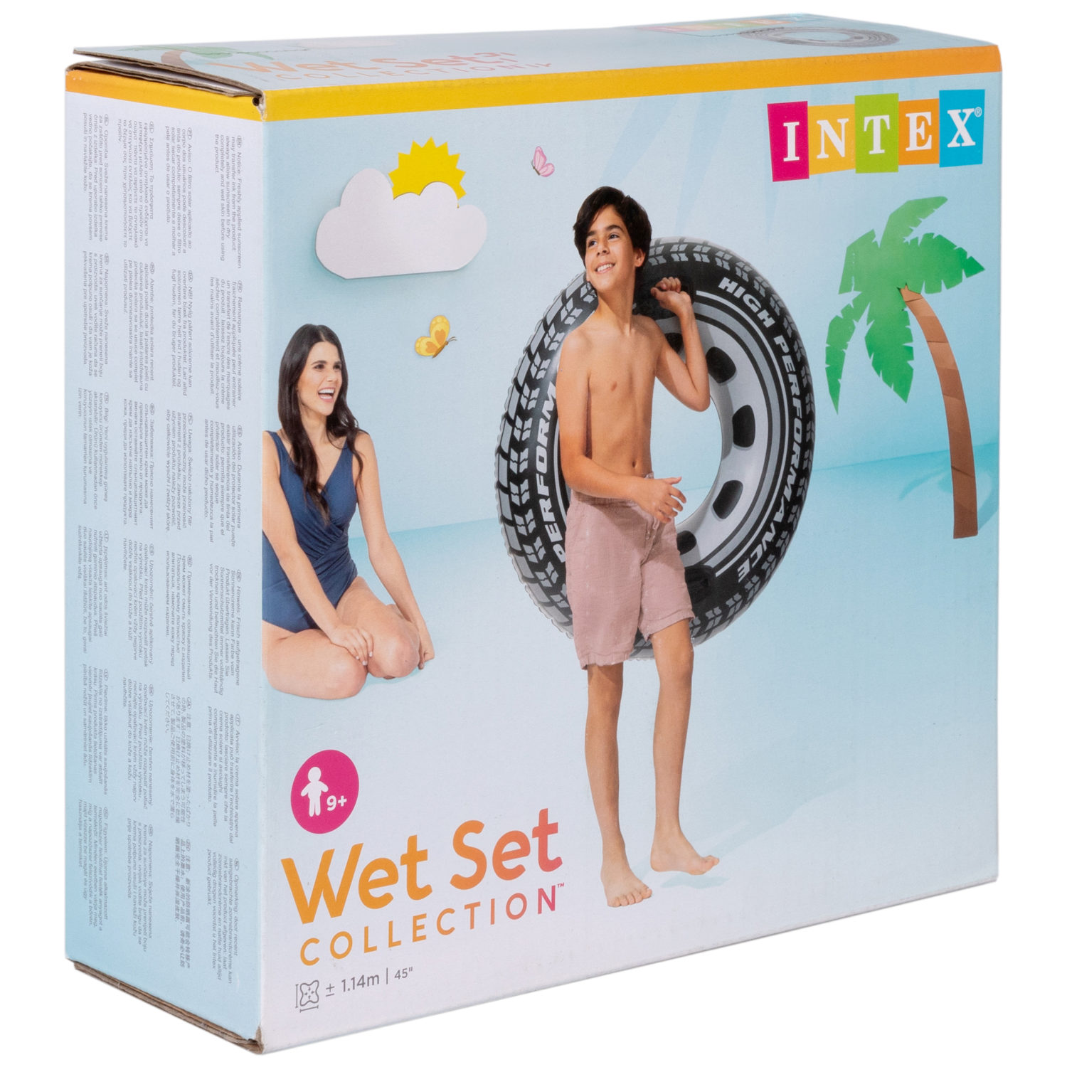 Круг для плавания Intex Колесо, для детей, подростков, 114 см