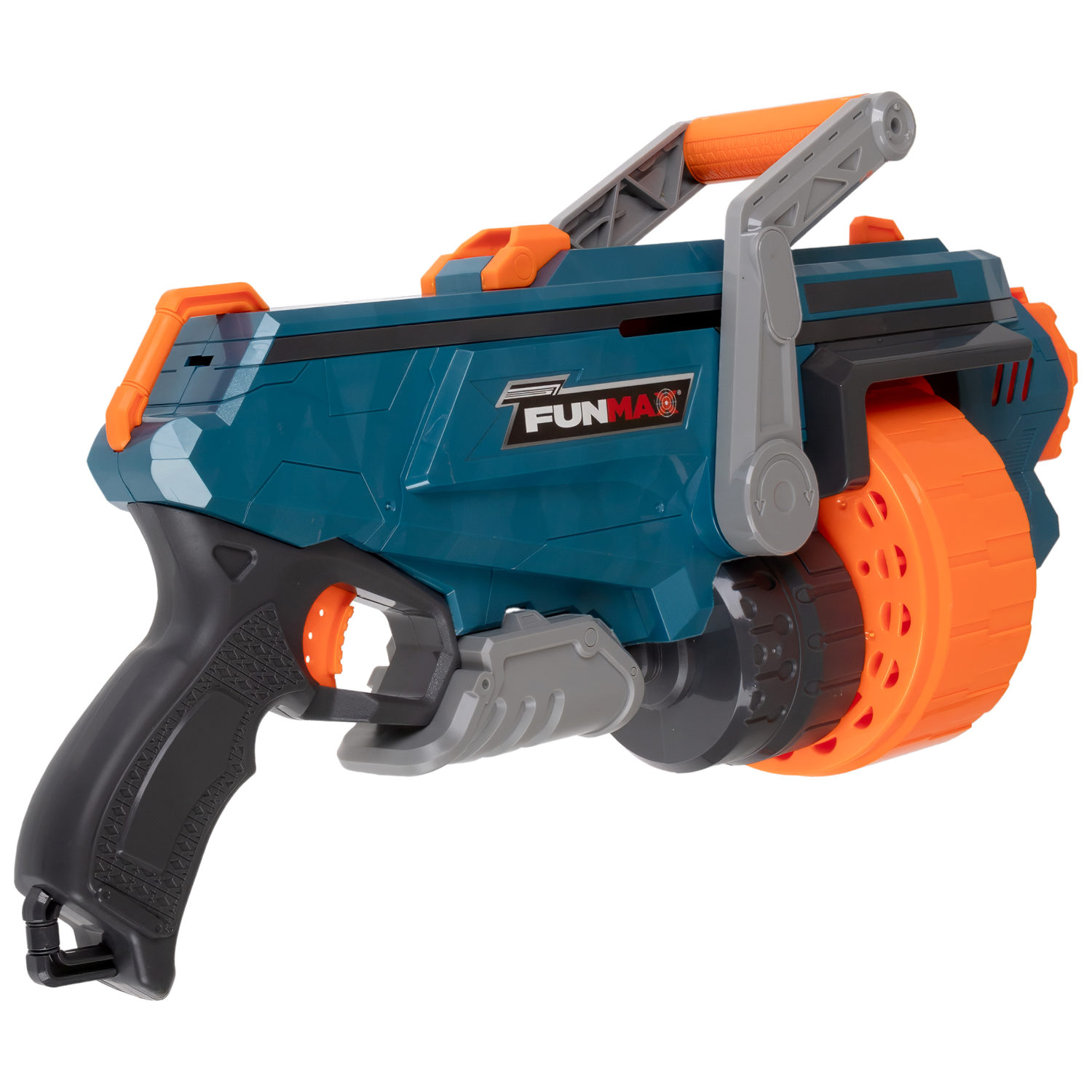 1toy Funmax "M32" бластер механический, барабан на 18 выстрелов, в комплекте 24 EVA снаряда