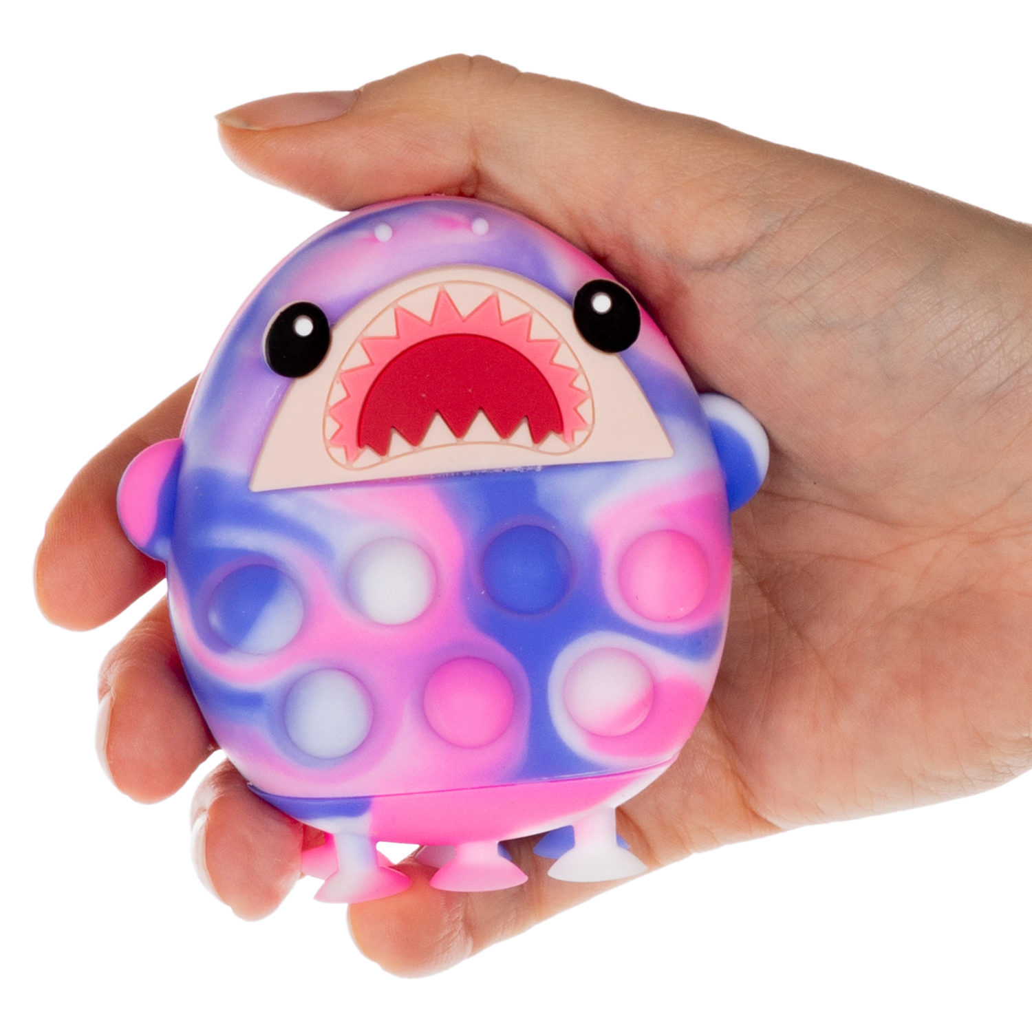 1toy Жмяка Hit Pop It "Акула" на присосках, 8х7х3,5 см, 3 вида в ассортименте