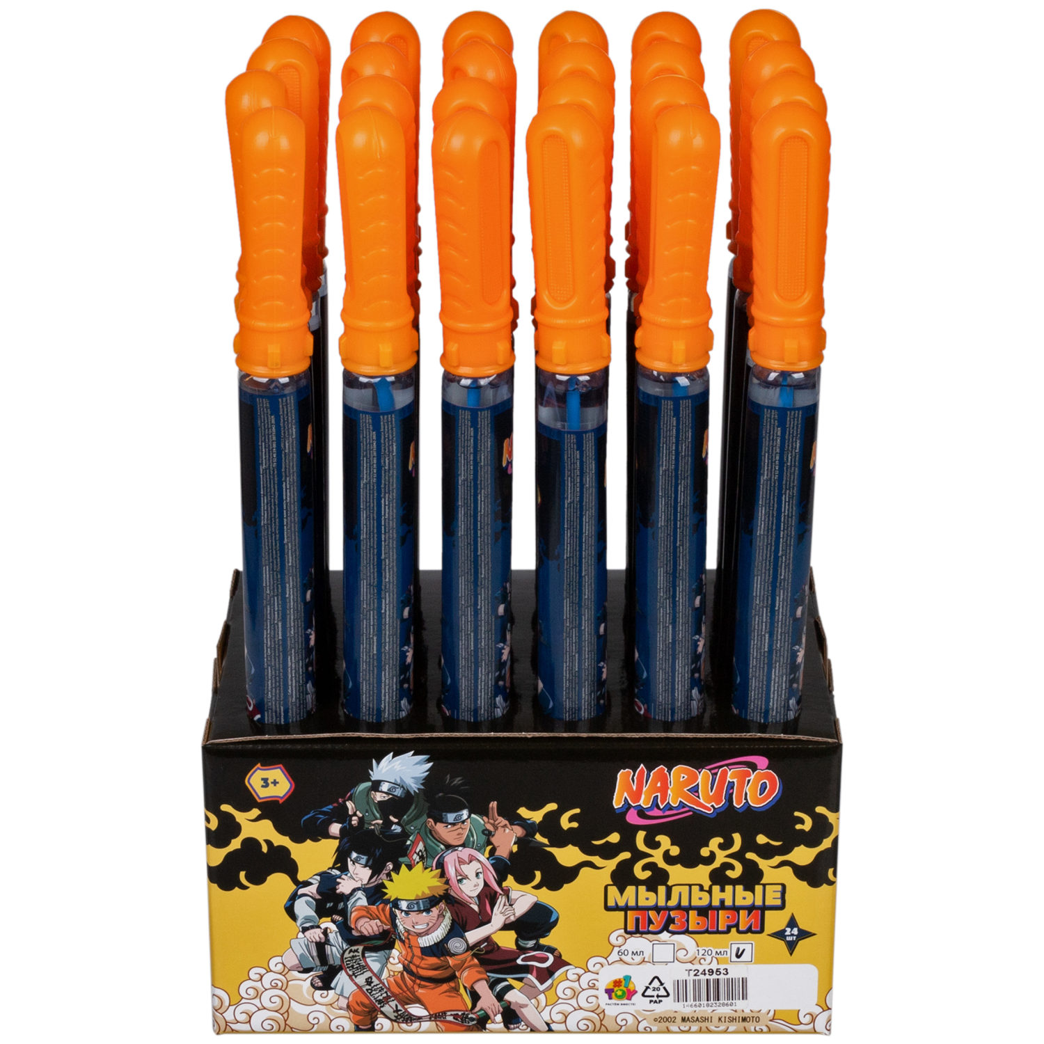 1TOY Наруто, мыльные пузыри, 120 мл
