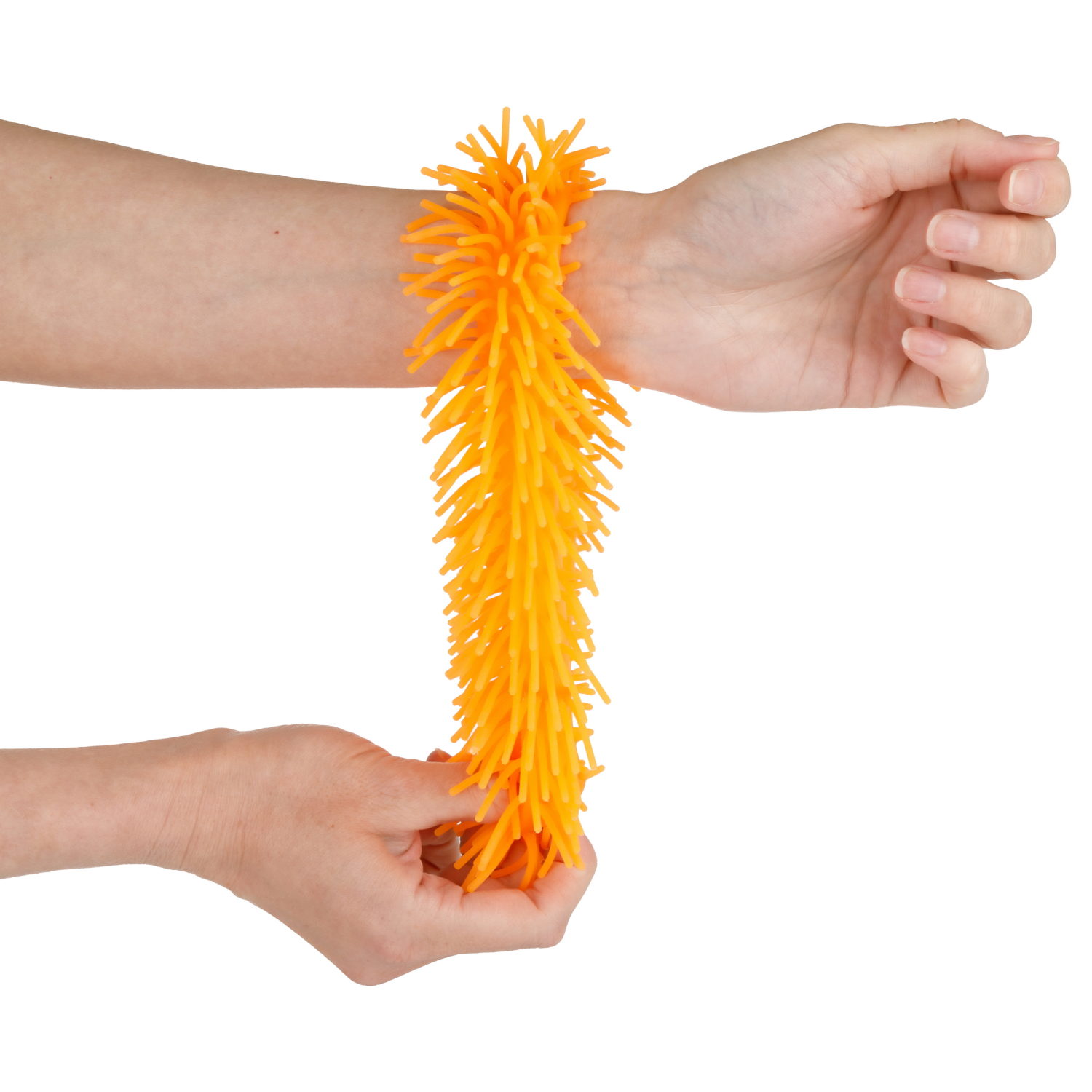 1TOY эластичный браслет-антистресс ЛАПША, однотонный, 6 видов в асс.