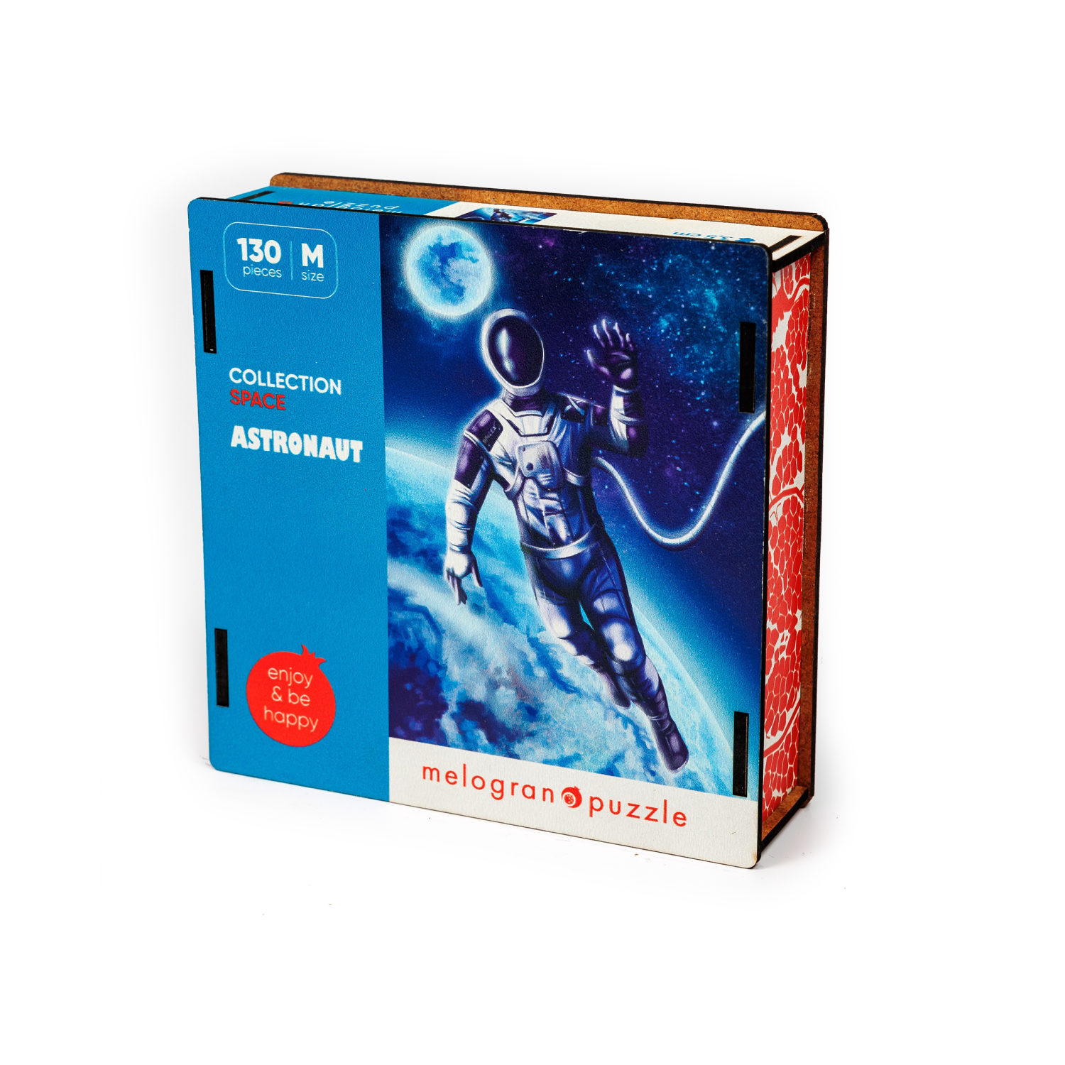 Деревянные пазлы Collection Space Космонавт, 130 деталей, 20х29 см, 8+