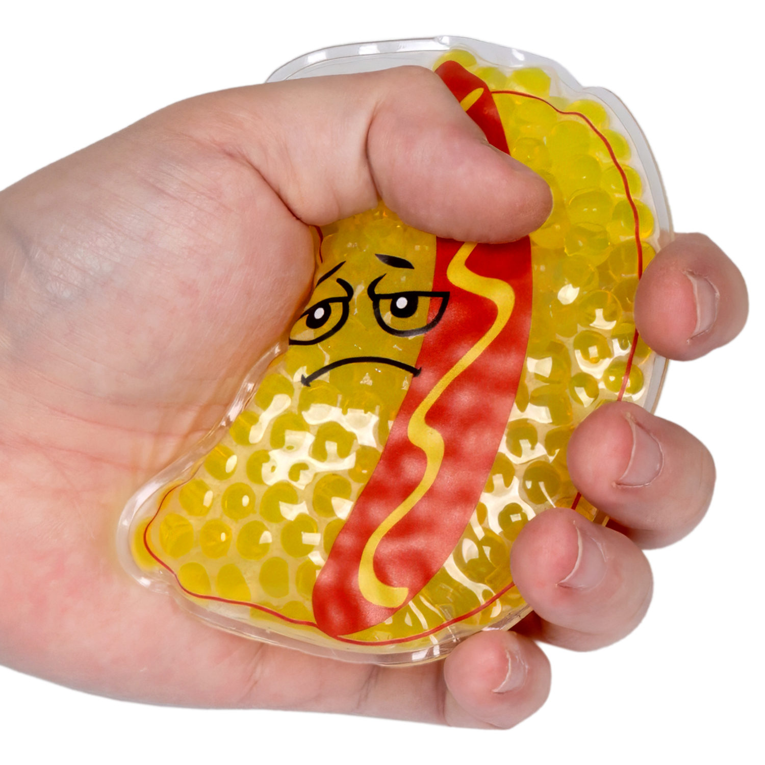 Акватубики переливайка 1TOY «Фаст Фуд» скользун с водой внутри, антистресс для рук, жмякалка, 10 видов в ассортименте