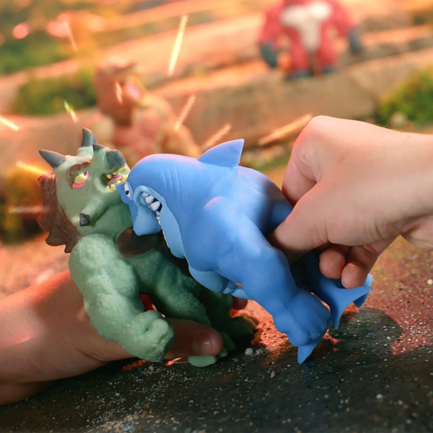 1TOY MONSTER FLEX DINO, тянущиеся фигурки 14см, 14 видов в ассортименте