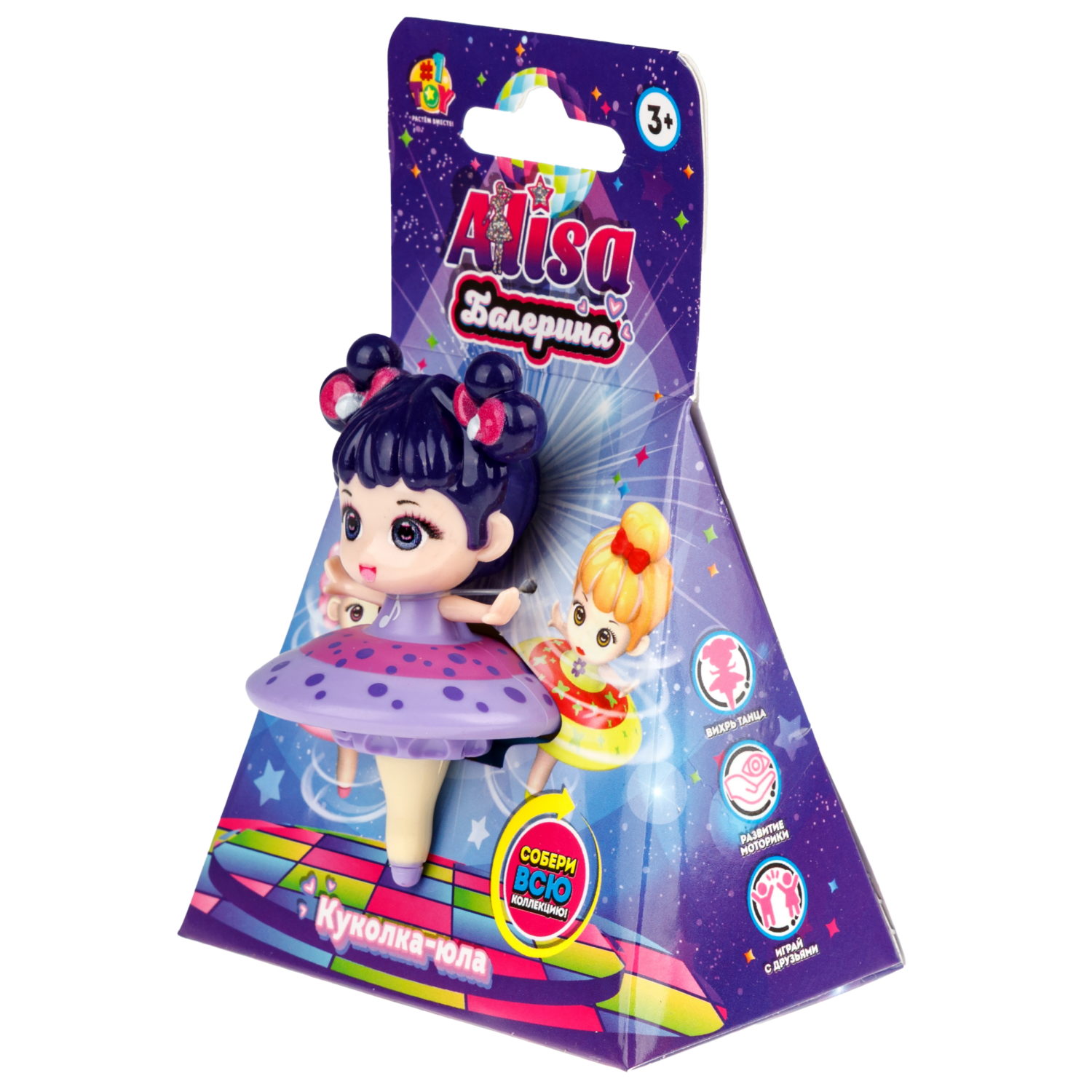 Крутящаяся куколка 1TOY Алиса Балерина, в ассортименте