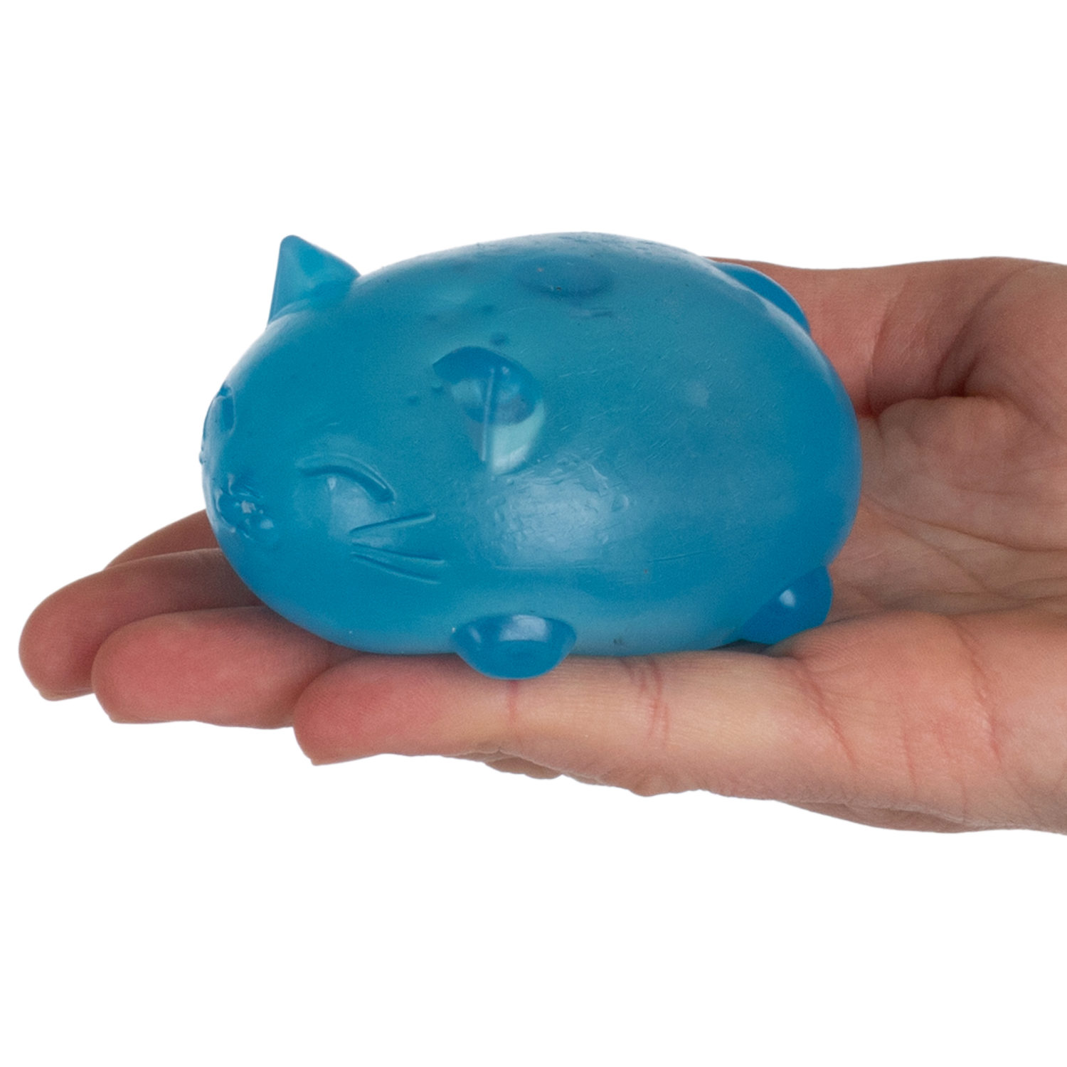 Антистресс-игрушка для рук 1TOY Крутой замес Супергель котик 4 цвета в ассортименте, 6*7,7 см