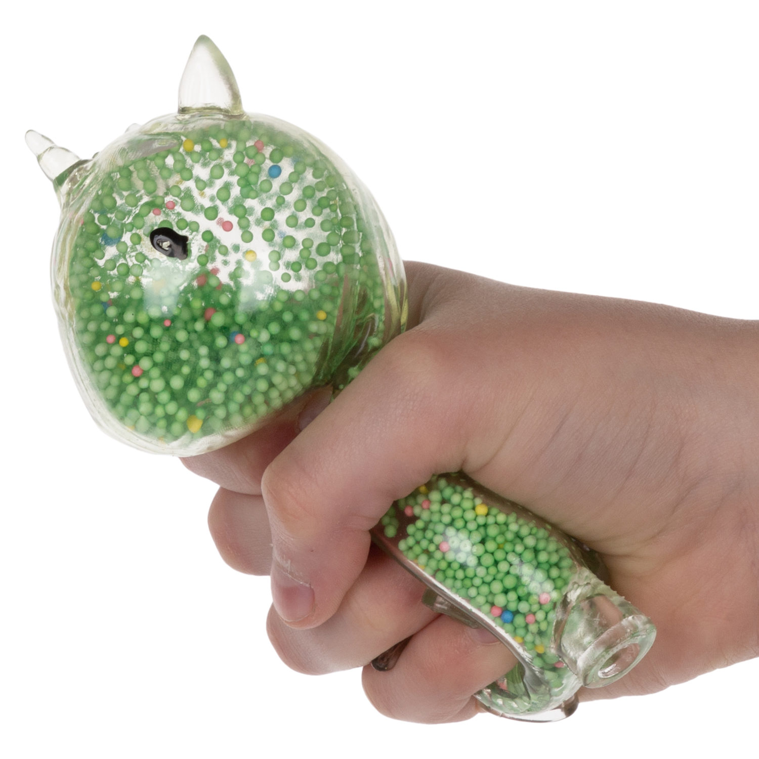 1toy Жмяка единорог с пенопластовыми шариками, 11х8 см, 4 вида в ассортименте