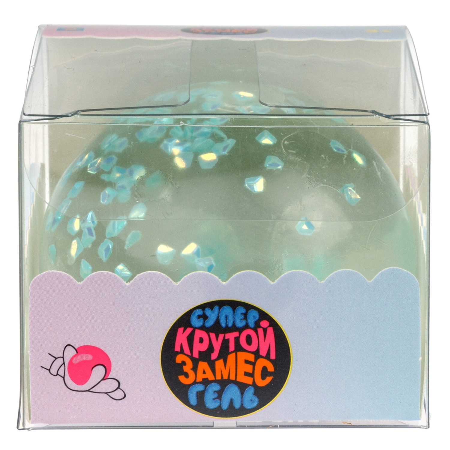 1toy Крутой замес Супергель шар бриллиант 6 цв.в асс.6см, в ПВХ кор., 12шт.в дб.