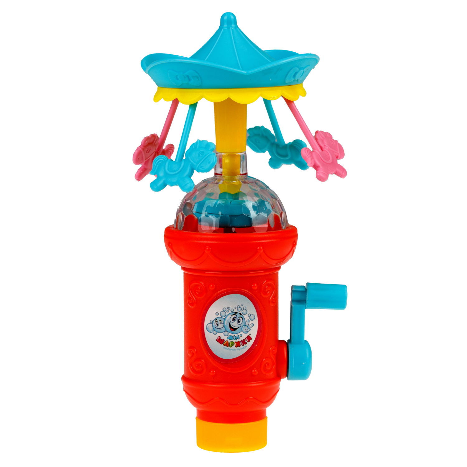 Мыльные пузыри Мы-шарики! 1TOY с игрушкой Карусель, со световыми эффектами, 40 мл