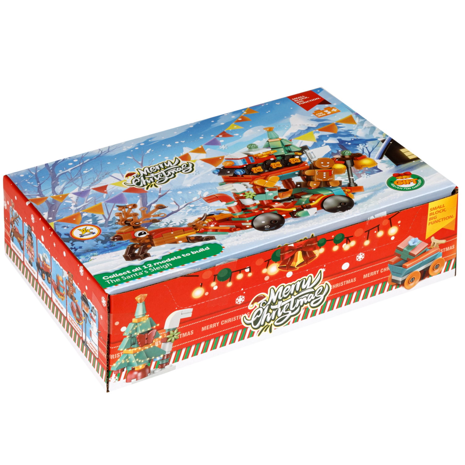 Конструктор 1TOY Blockformers "Рождество" 12 видов,  от 22 до 46 деталей