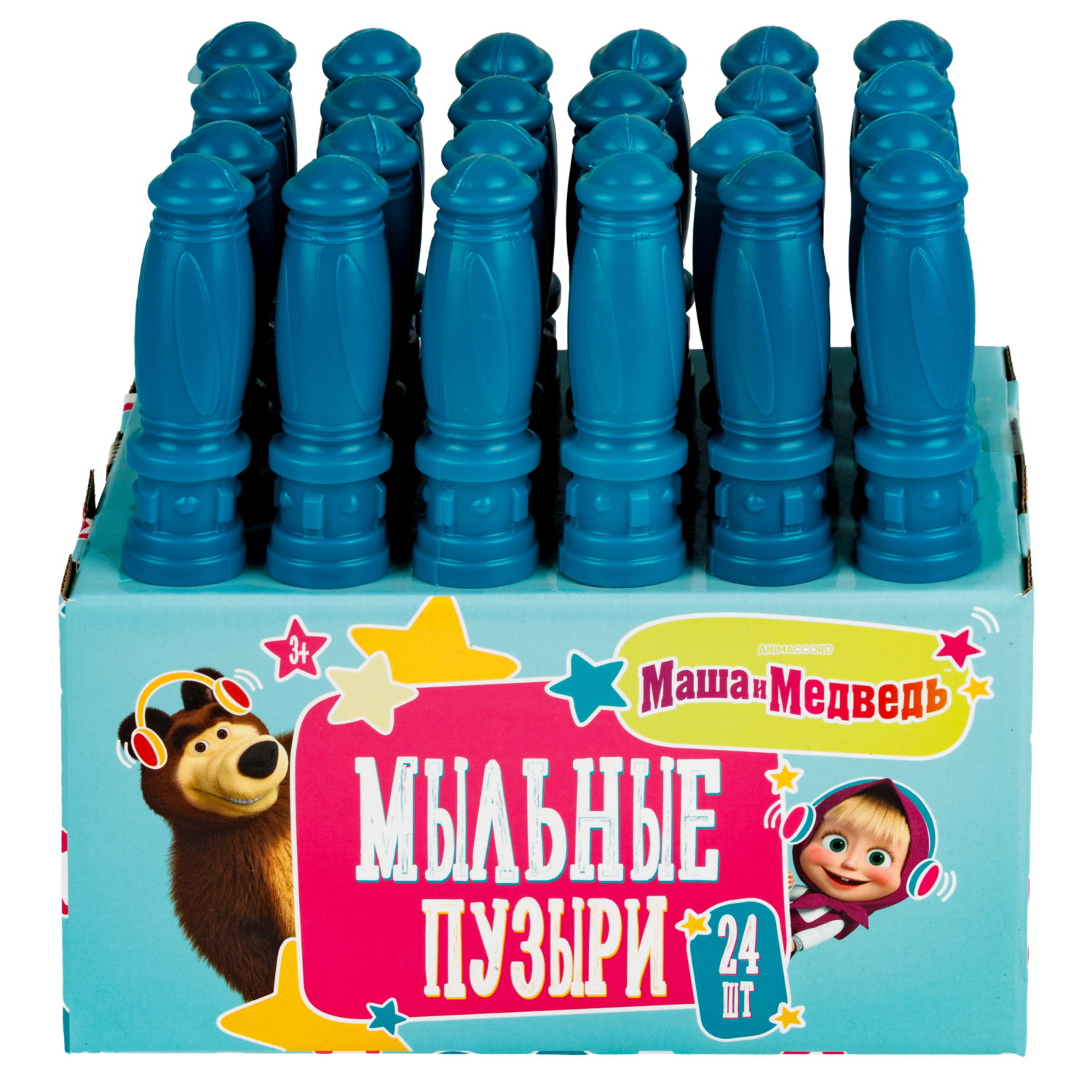 Мыльные пузыри 1TOY Маша и Медведь, 60 мл