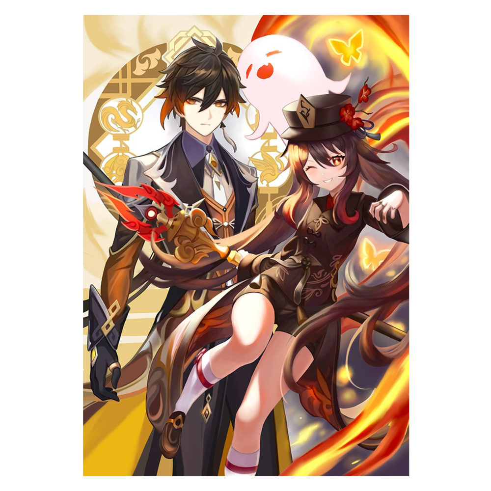 Деревянные пазлы Collection Animation, Геншин, 110 деталей, 20х29 см, 7+