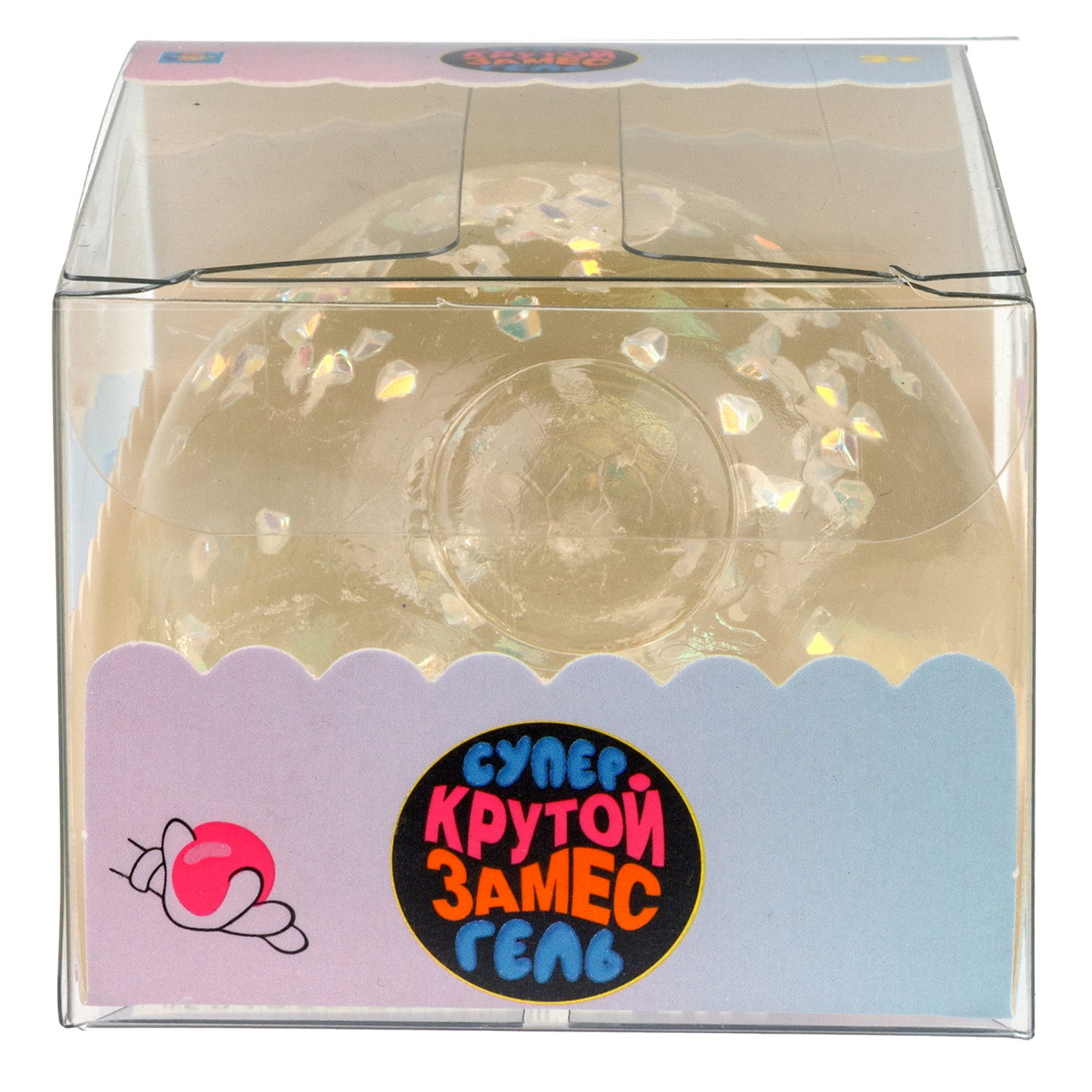 1toy Крутой замес Супергель шар бриллиант 6 цв.в асс.6см, в ПВХ кор., 12шт.в дб.