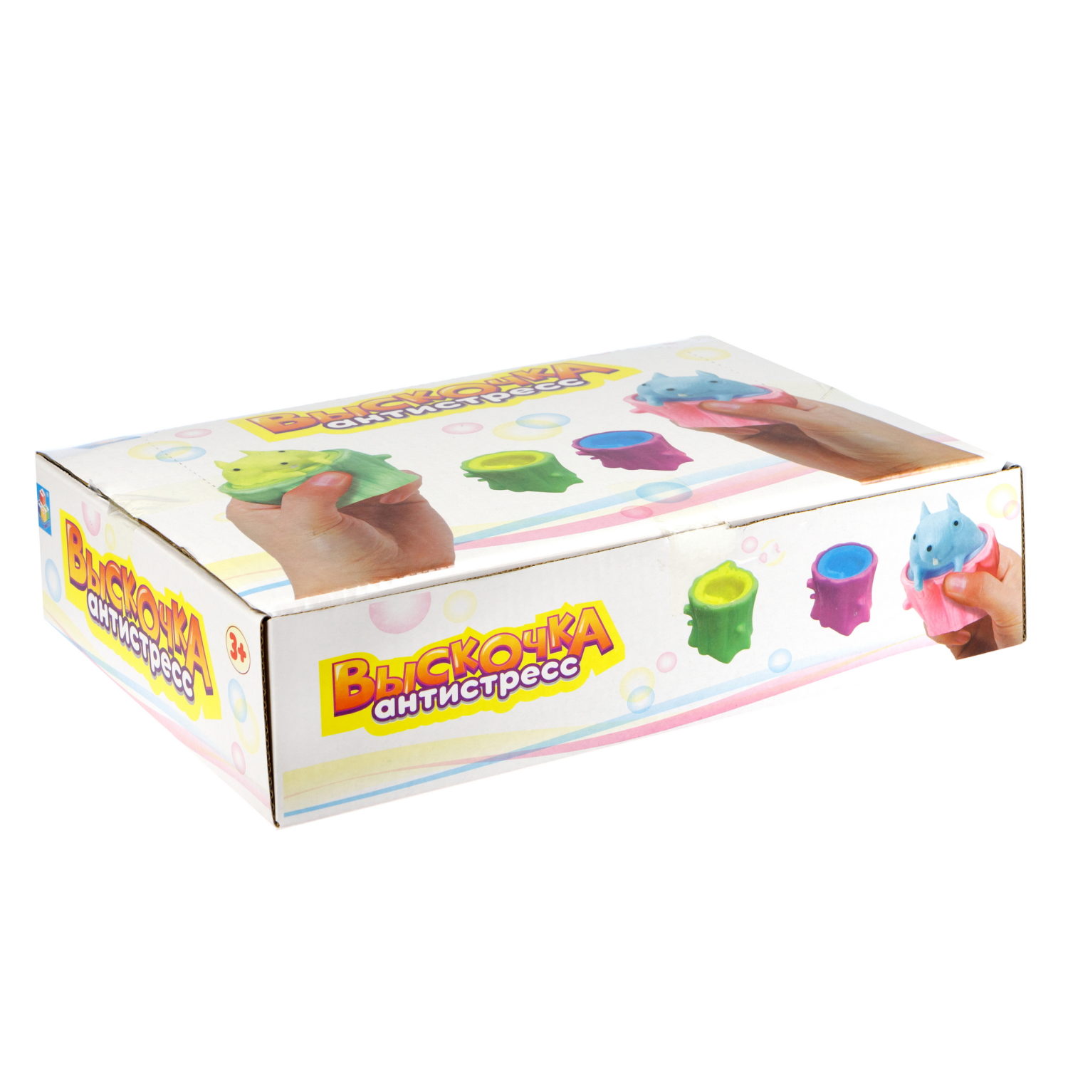 1Toy Жмяка "Выскочка. Бурундук" 5х6х7 см, 12 шт. в д/б