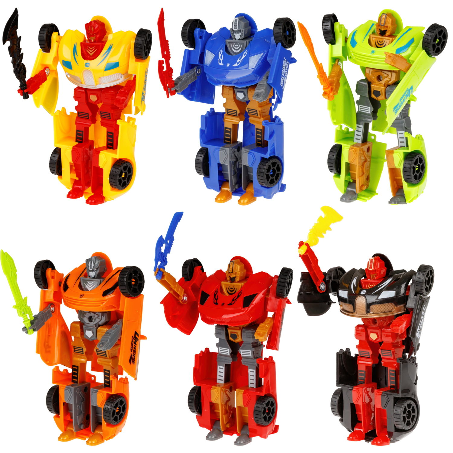 1toy Transcar mini робот-трансформер, 8 см, блистер, в асс. 6 видов