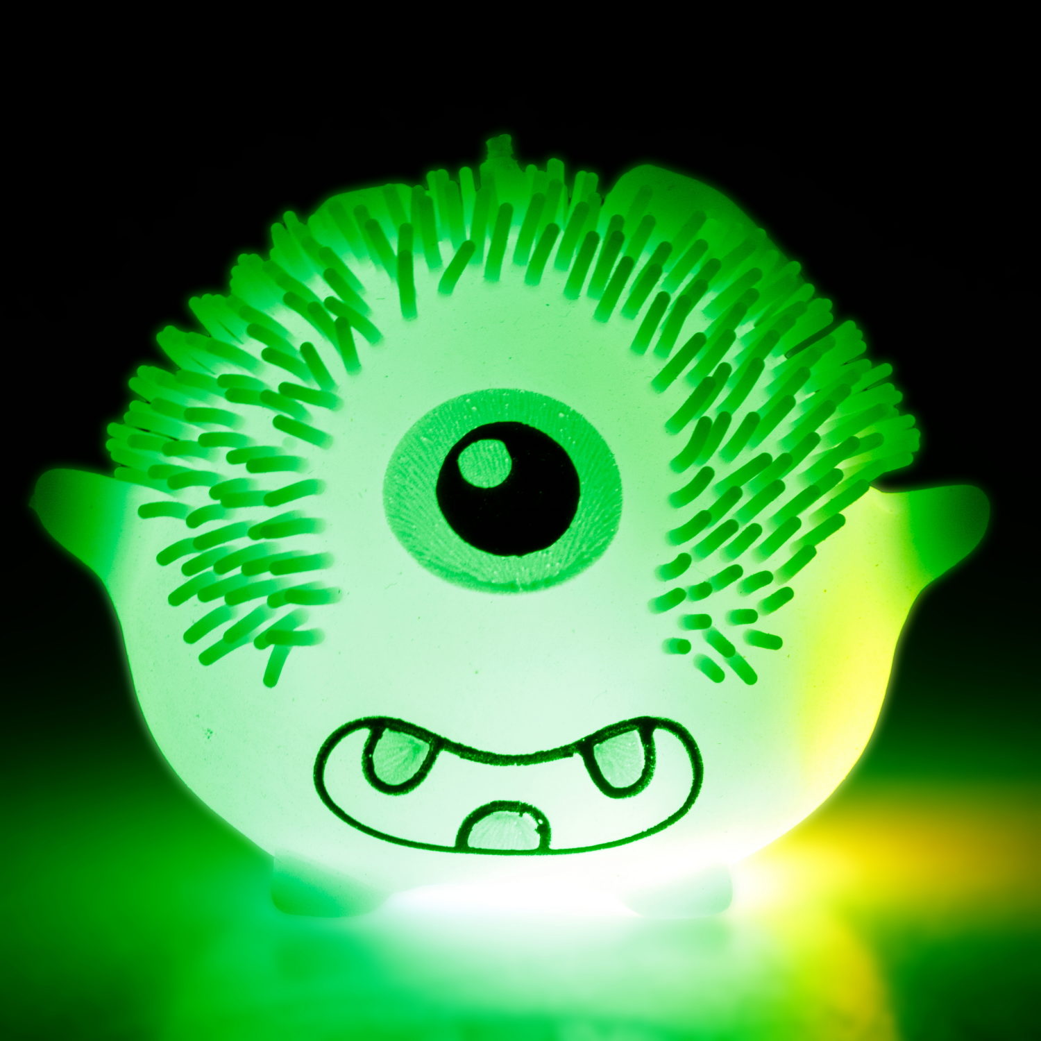 Игрушка-антистресс для рук 1toy Йо-Ёжики, "Монстр" 6 см, со светом, 4 вида в ассортименте