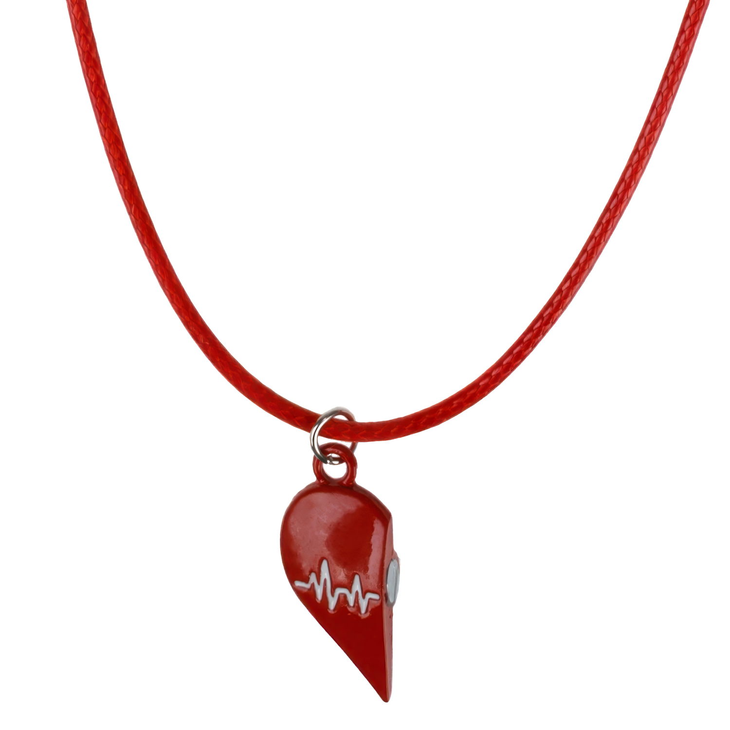 Набор из парных цепей-шнурков Lukky Fashion Сердце пополам на магните