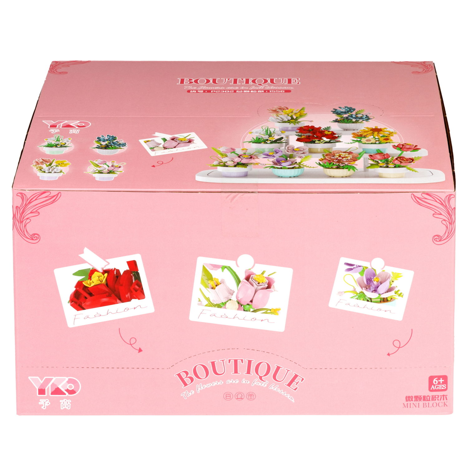 Конструктор 1TOY Blockformers "Цветы в горшках", 9 видов, от 138 до 223 деталей