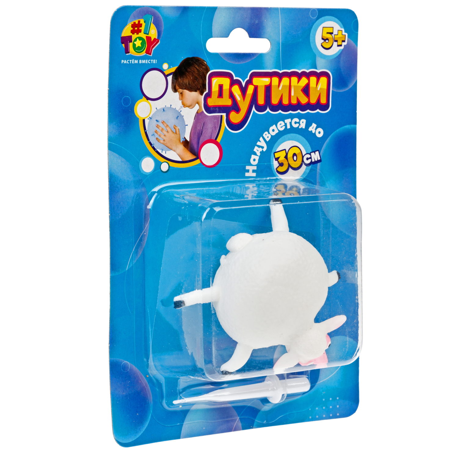Игрушка ДУТИКИ 1TOY Животные, максимальный размер 30 см, овца
