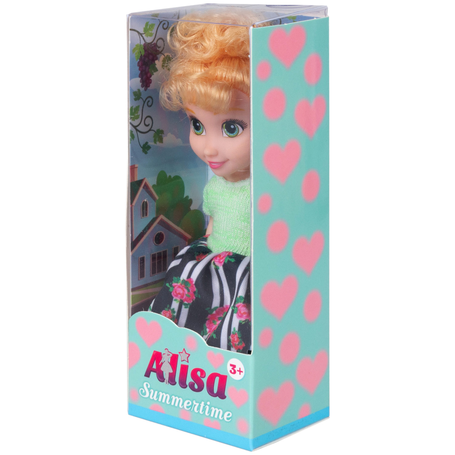 Кукла 1TOY ALISA SUMMERTIME, в платье, 16 см