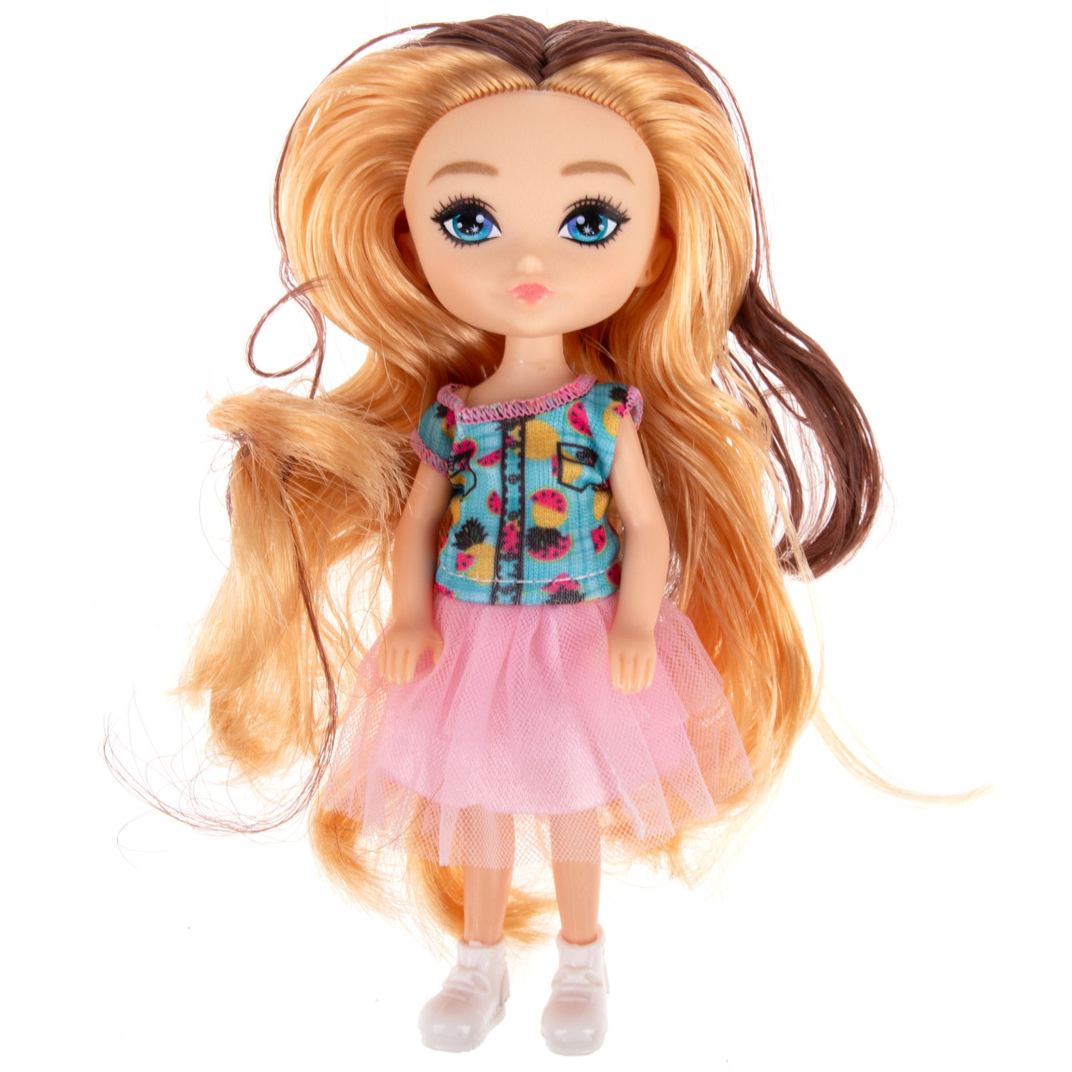 Кукла 1TOY ALISA GLOW GIRL, с разноцветными волосами, 15 см