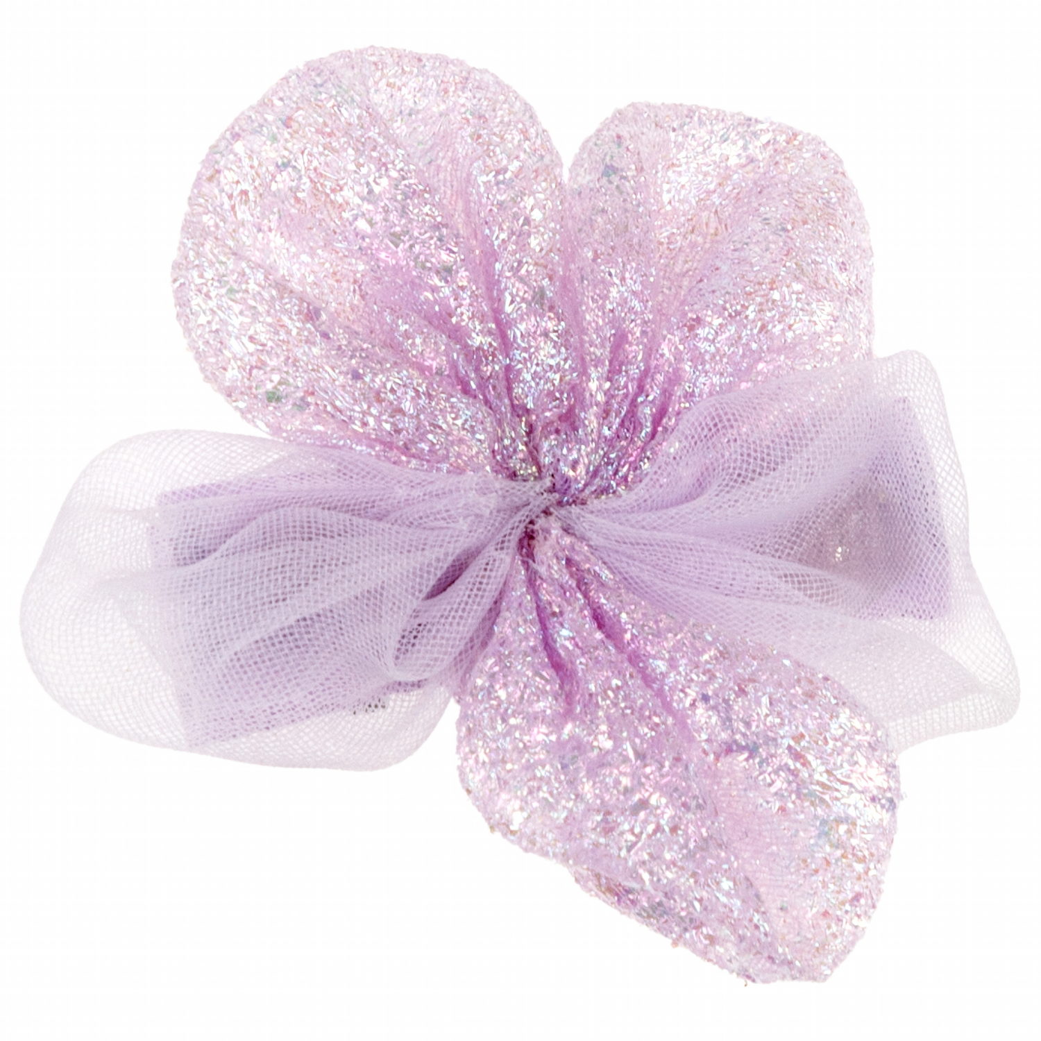 Lukky Fashion набор из 2 заколок-зажимов д.волос Бантик и Цветок Шифон и Шёлк,4 цв.микс