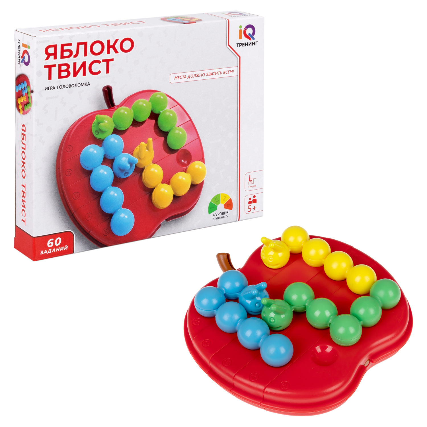 Настольная логическая игра 1TOY IQ ТРЕНИНГ «Яблоко Твист»