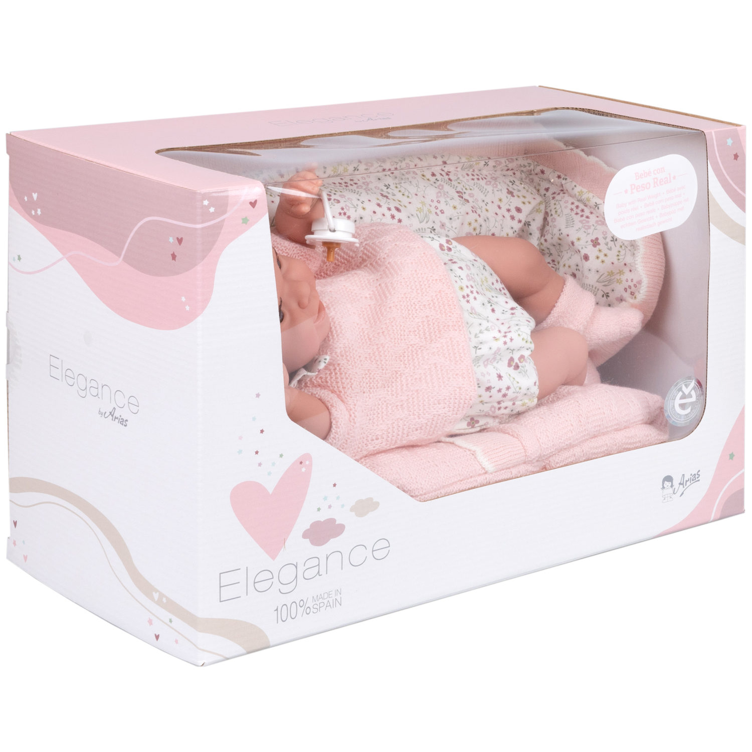 Испанская кукла для девочки Arias reborn, мини реборн, пупс, реалистичная, мягкая, мягконабивная, 35 см