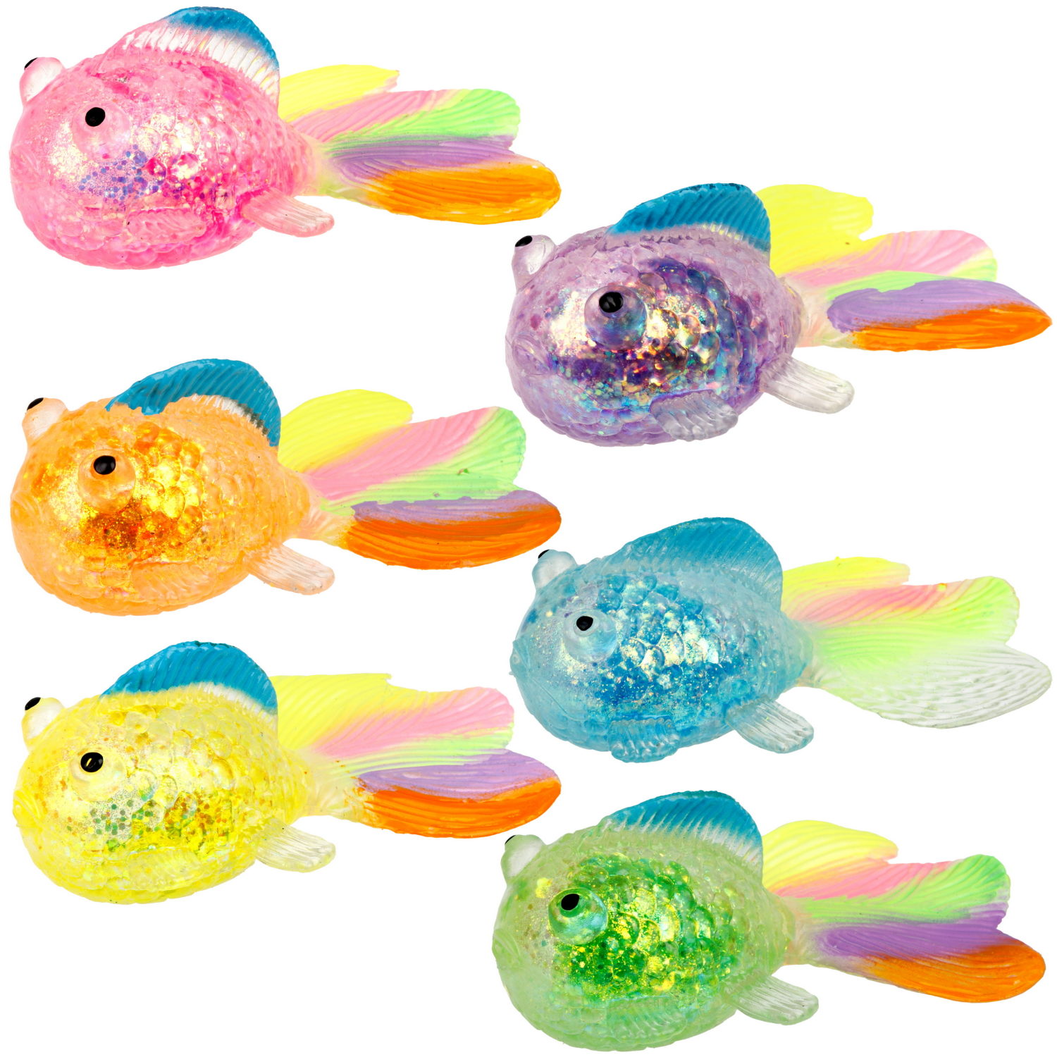 Антистресс-игрушка 1TOY Крутой замес Супергель рыбка, 12х8х5,5 см